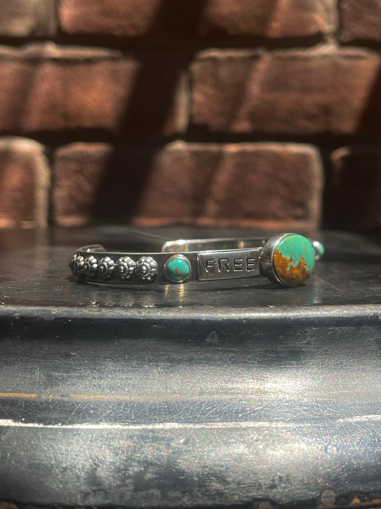 Kingman Turquoise Free Spirit Bracelet | Sterling Silver G426