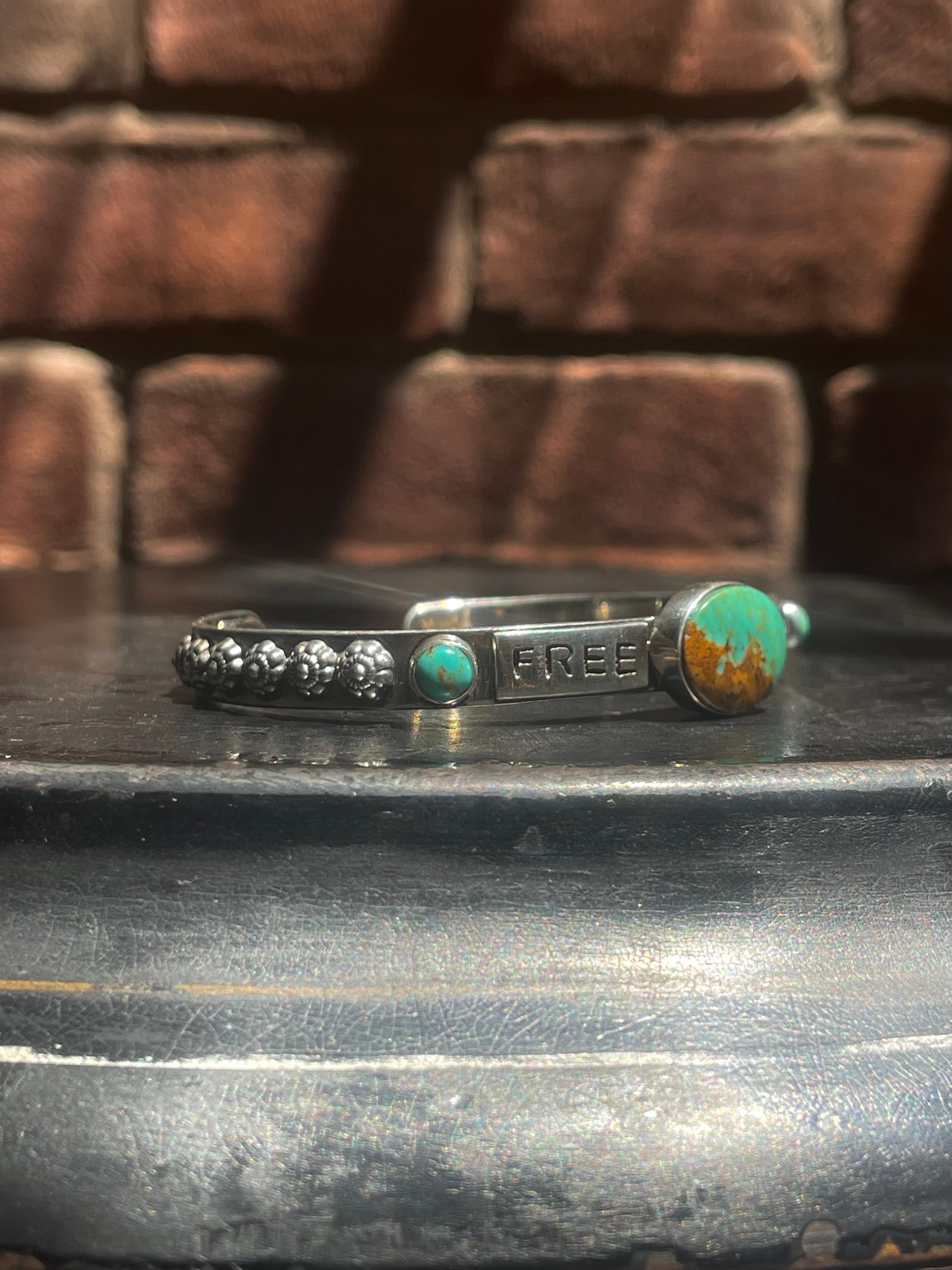 Kingman Turquoise Free Spirit Bracelet | Sterling Silver G426