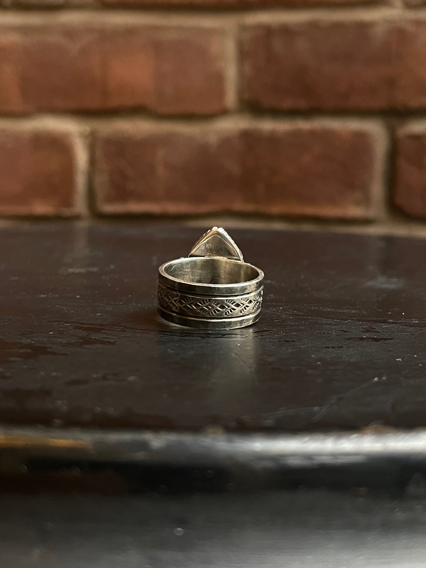 Pink Conch Ring | 925 Sterling Silver Size 7.25 E216