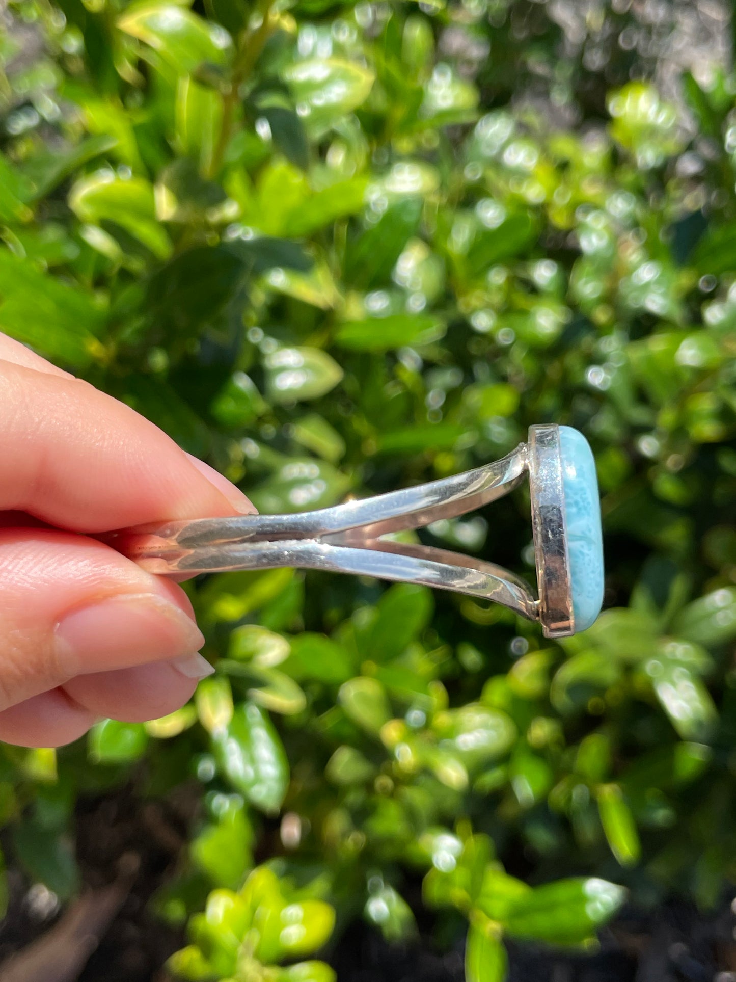 Larimar Cuff Bracelet | 925 Sterling Silver D151