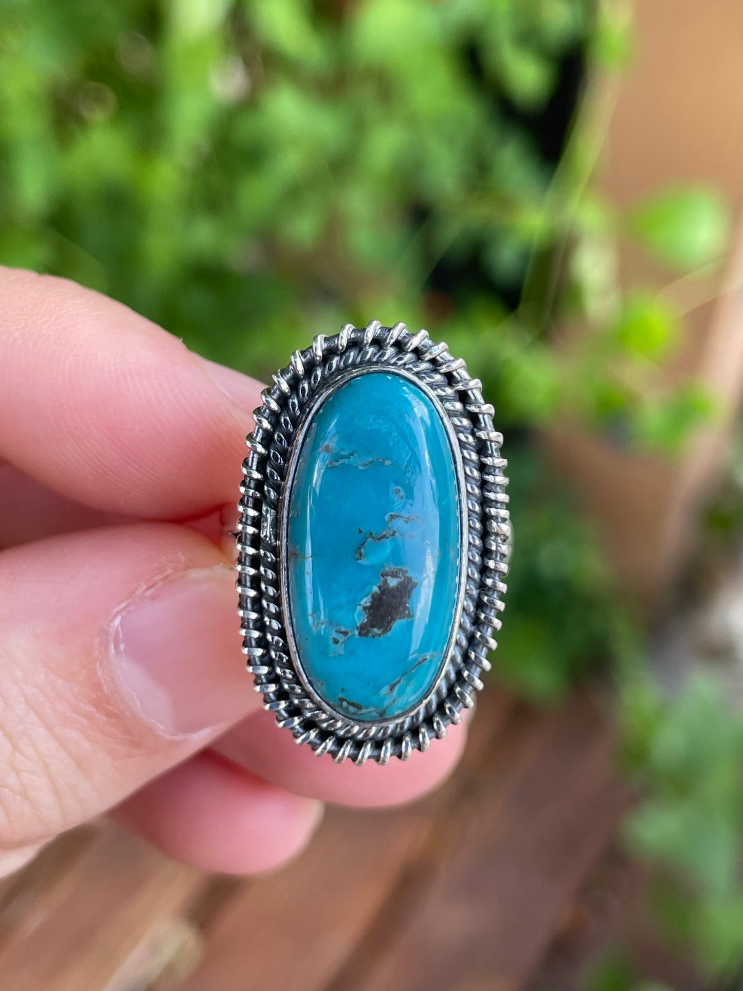 Turquoise Ring | 925 Sterling Silver Size 7 Y58