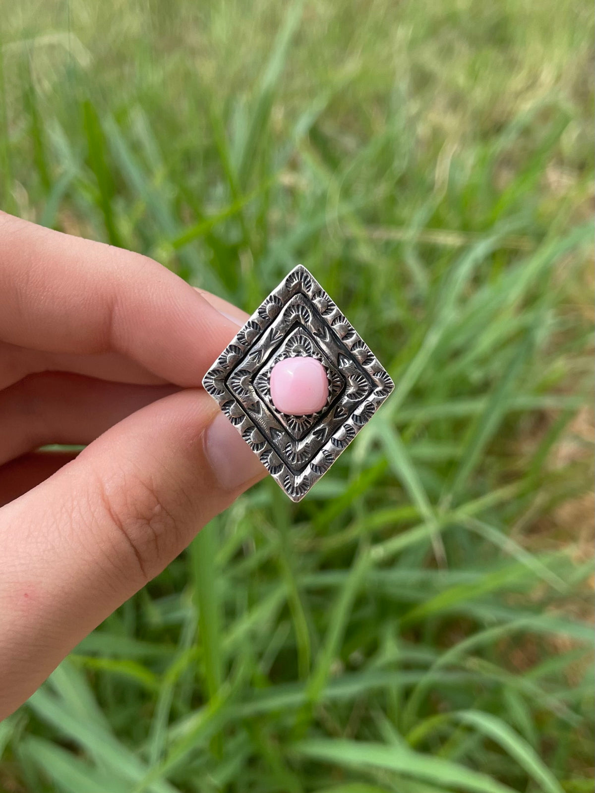 Pink Conch Ring Size 9.5 | 925 Sterling Silver G785