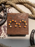 Spiny Oyster Cluster Dangle Earrings | 925 Sterling Silver G715