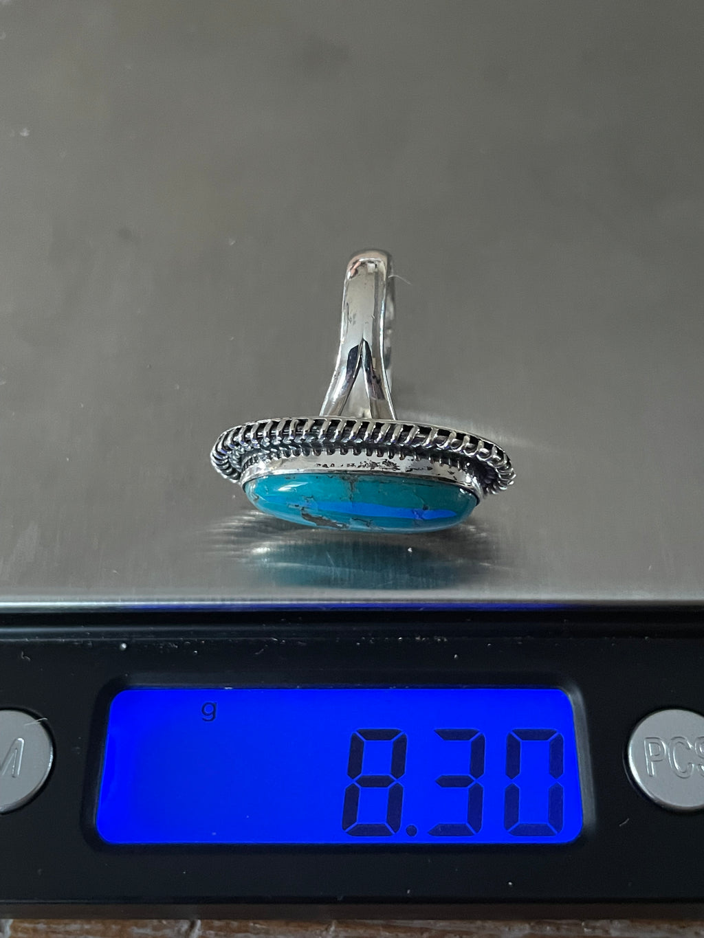 Turquoise Ring | 925 Sterling Silver Size 7 Y58