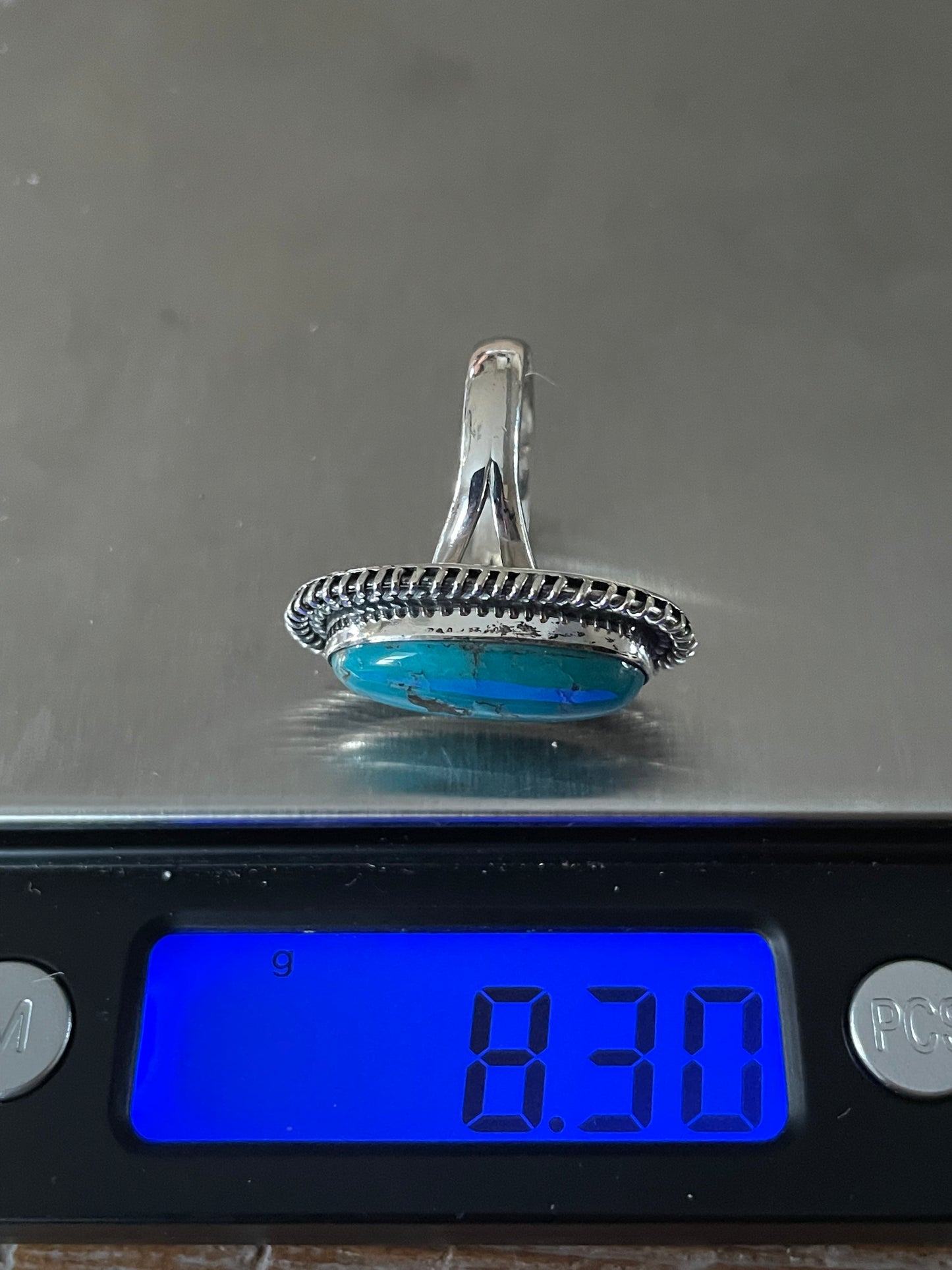 Turquoise Ring | 925 Sterling Silver Size 7 Y58