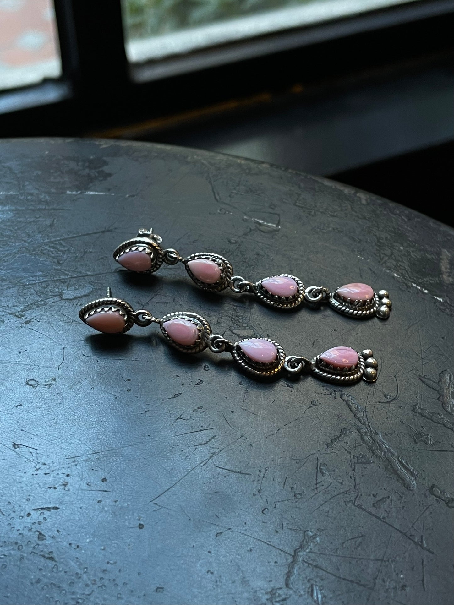 Pink Conch Earrings | 925 Sterling Silver E381