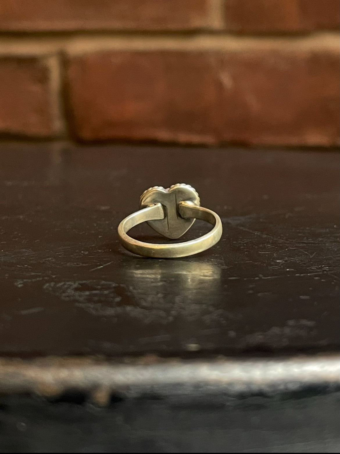 Pink Conch Heart Ring Size 7.5 | 925 Sterling Silver G162