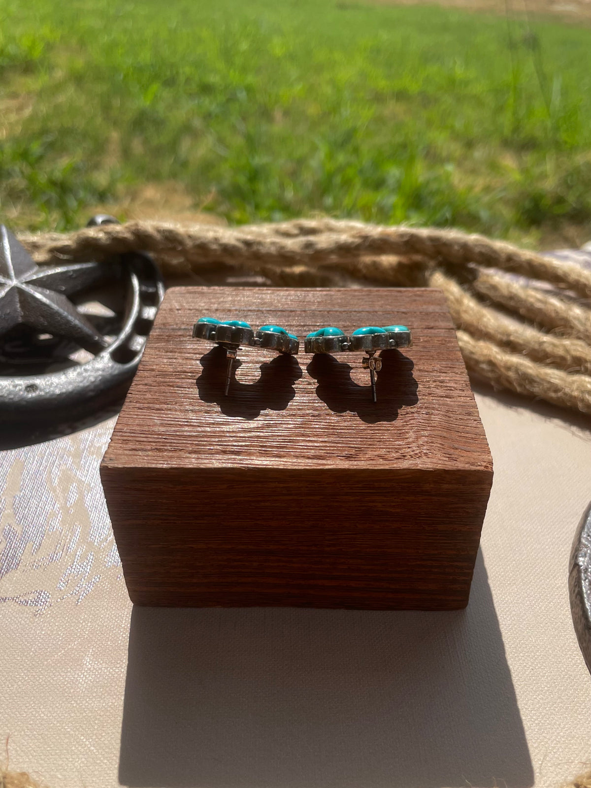 Turquoise Naja Stud Earrings | 925 Sterling Silver G713