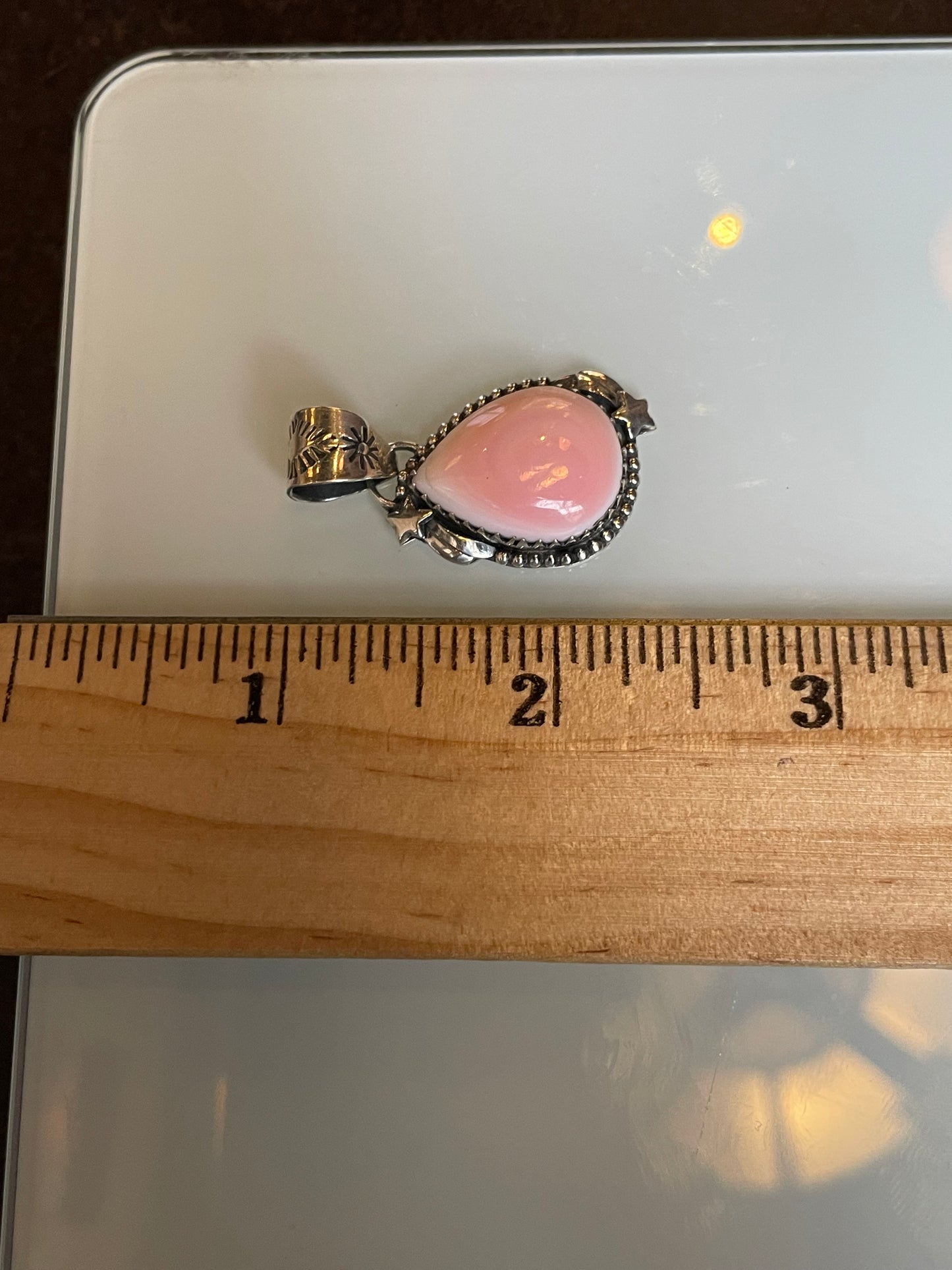 Pink Conch Pendant | 925 Sterling Silver C545
