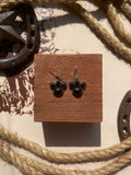 Black Onyx Cluster Dangle Earrings | 925 Sterling Silver G721