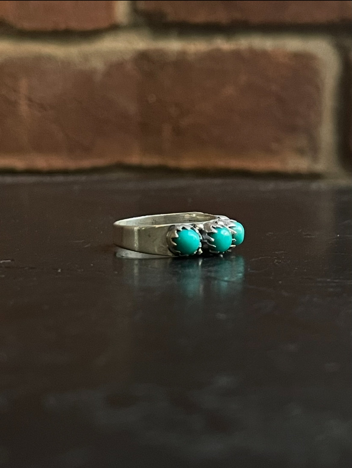 Kingman Turquoise Ring | Sterling Silver | Size 6 G370