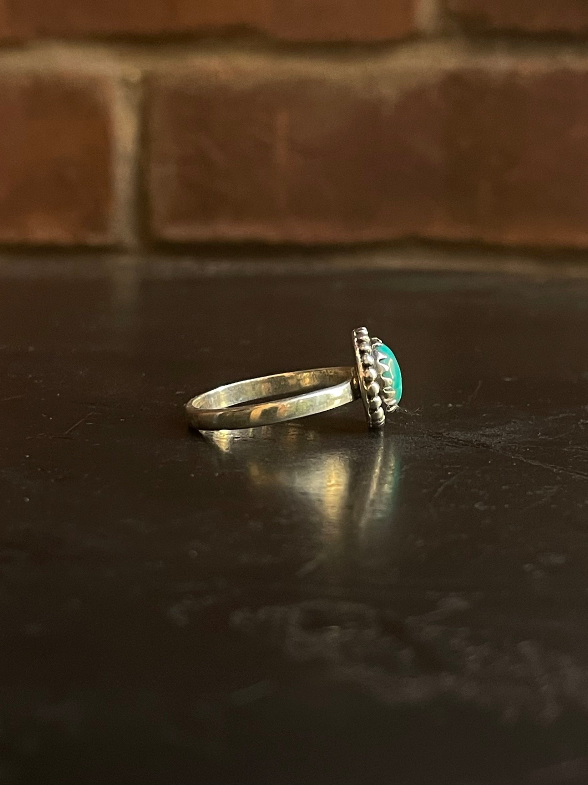Kingman Turquoise Ring | Sterling Silver | Size 9 G364