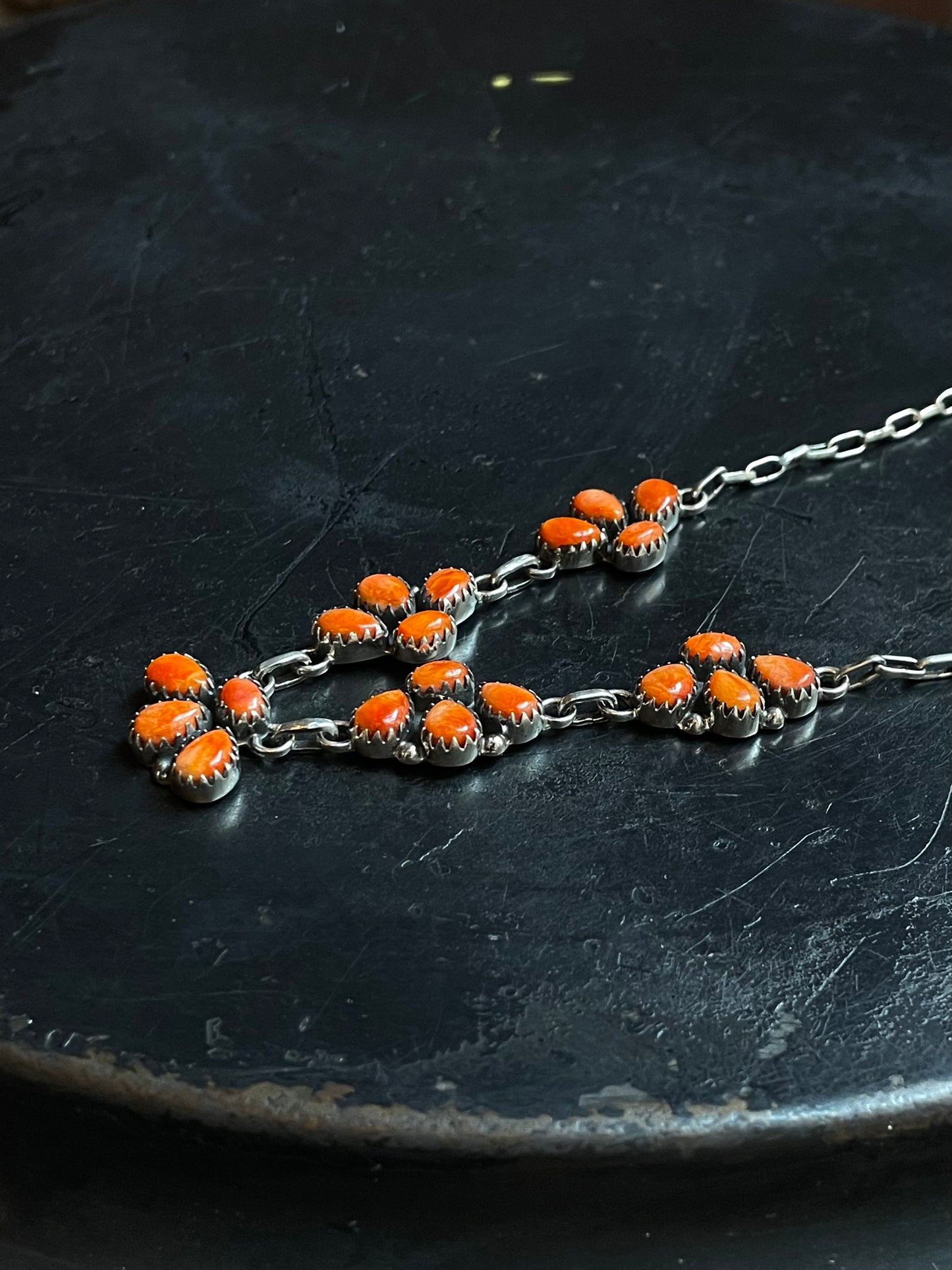 Spiny Oyster Statement Necklace | 925 Sterling Silver E335