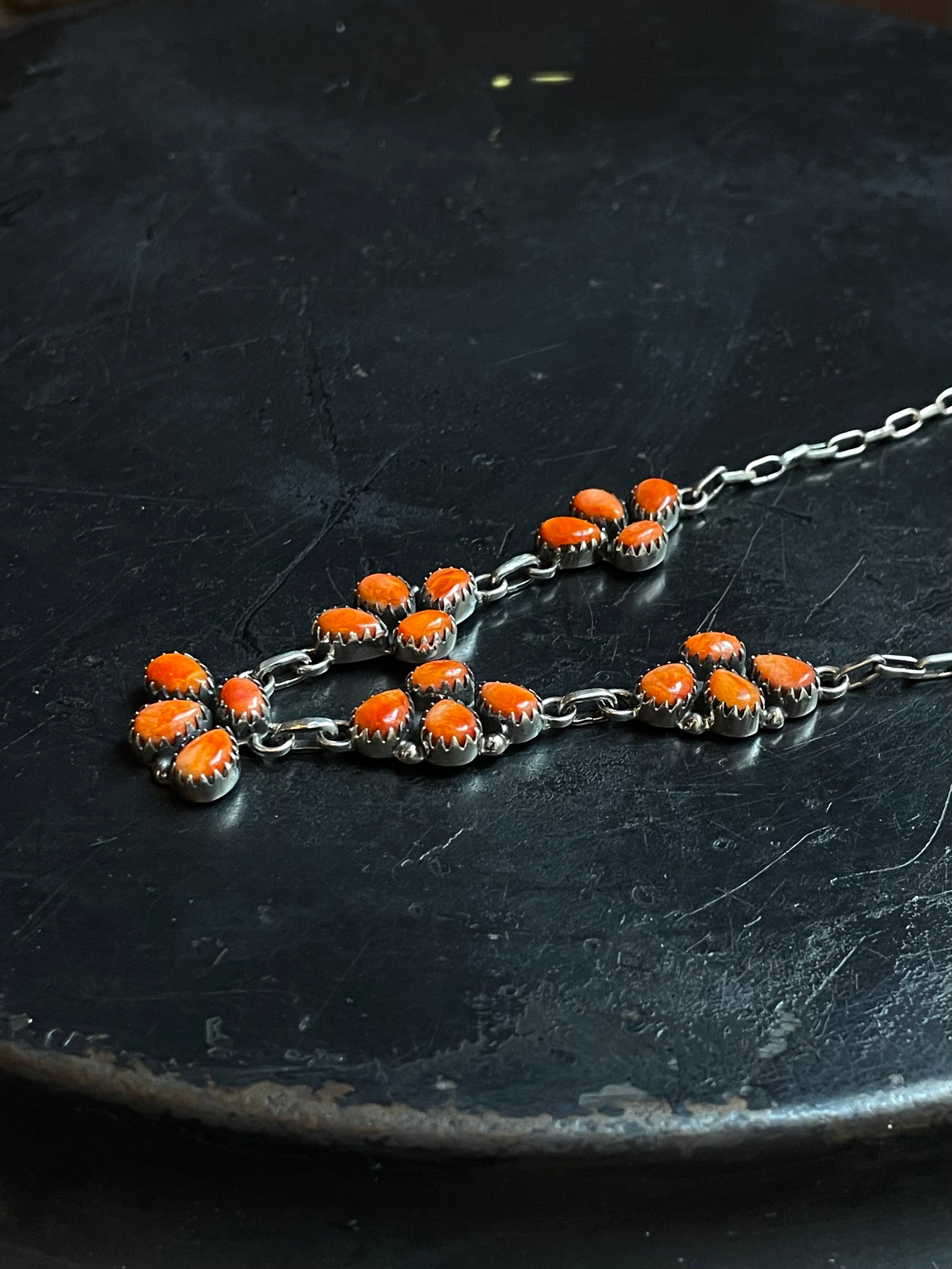 Spiny Oyster Statement Necklace | 925 Sterling Silver E335