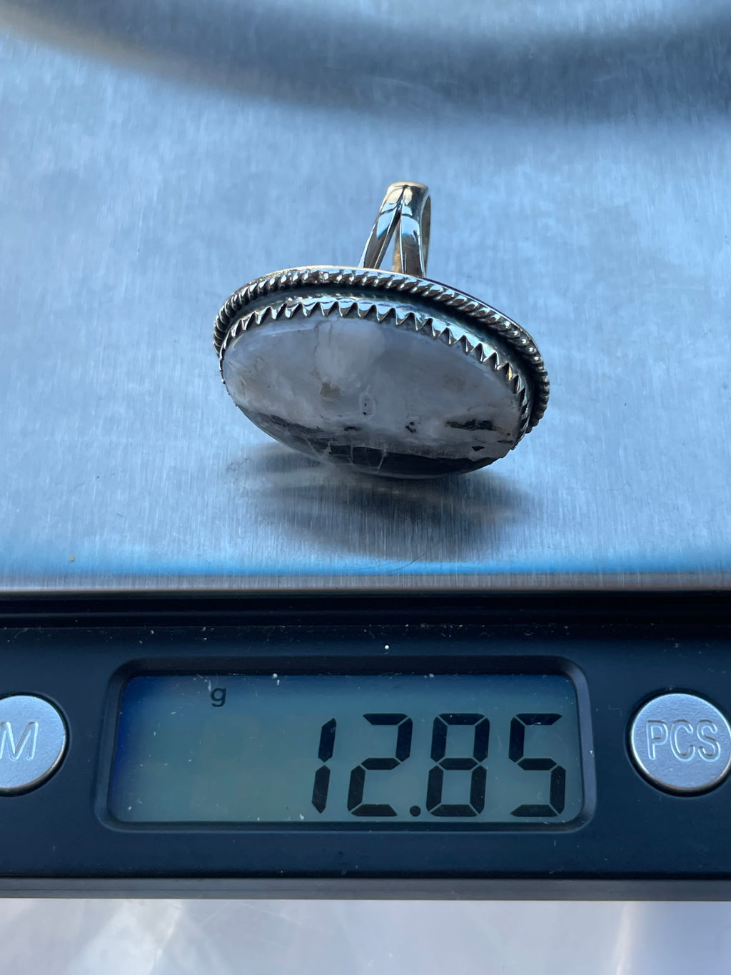 White Buffalo Ring | Sterling Silver 925 | Size 7 C732