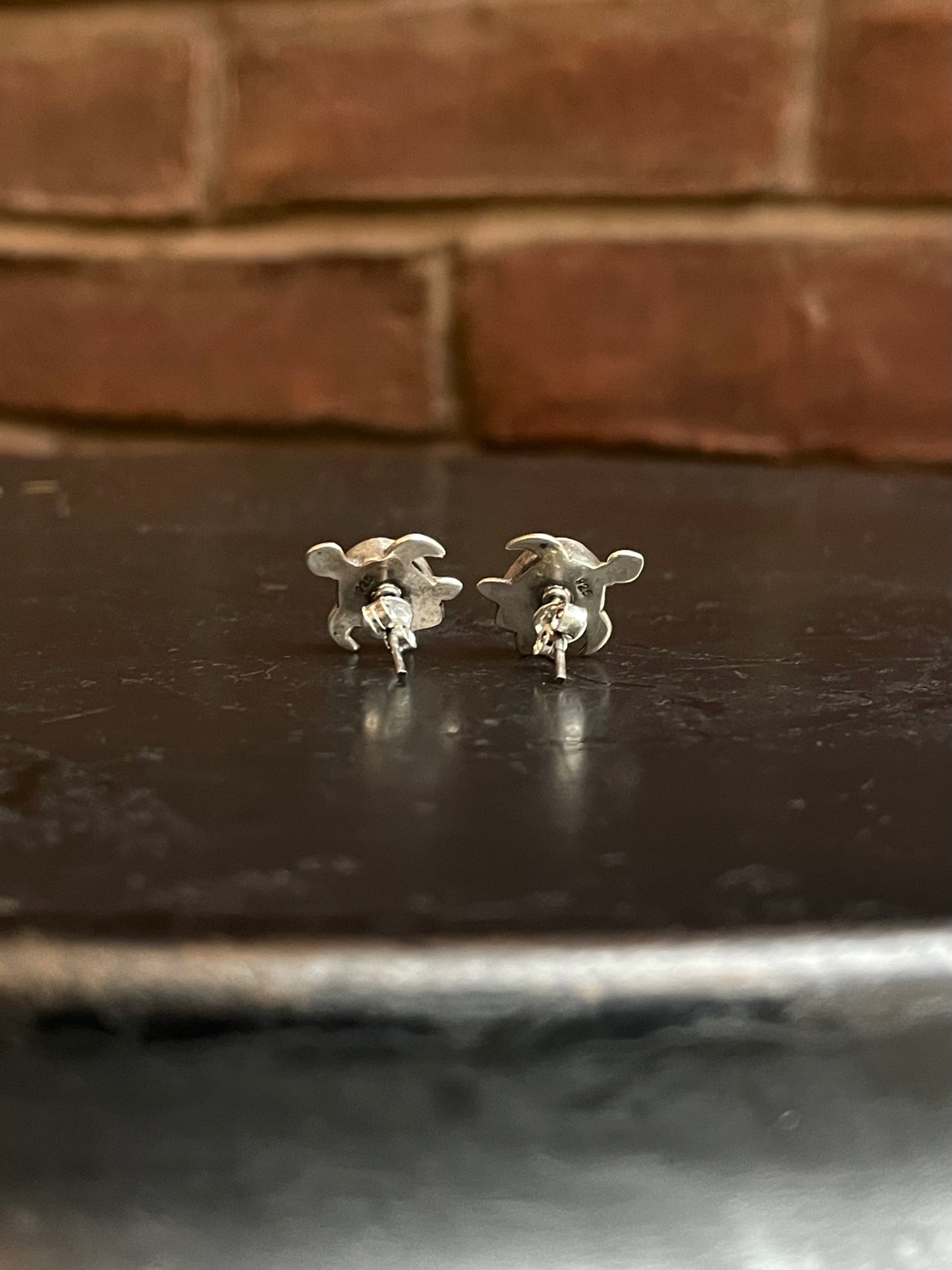 Pink Conch Turtle Stud Earrings | 925 Sterling Silver G184