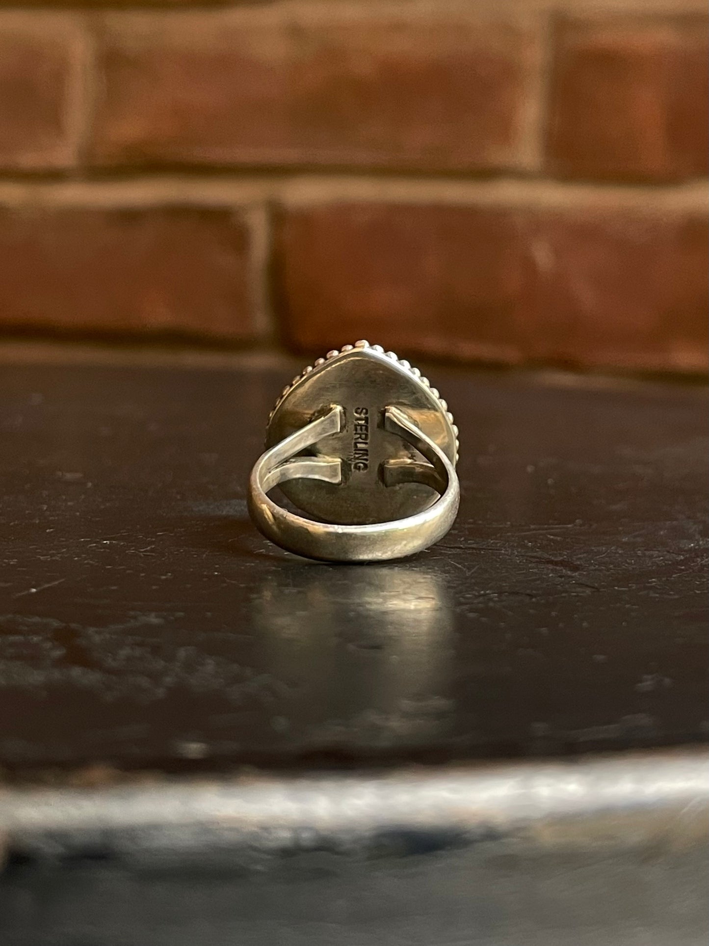 Pink Conch Ring Size 7 | 925 Sterling Silver G100