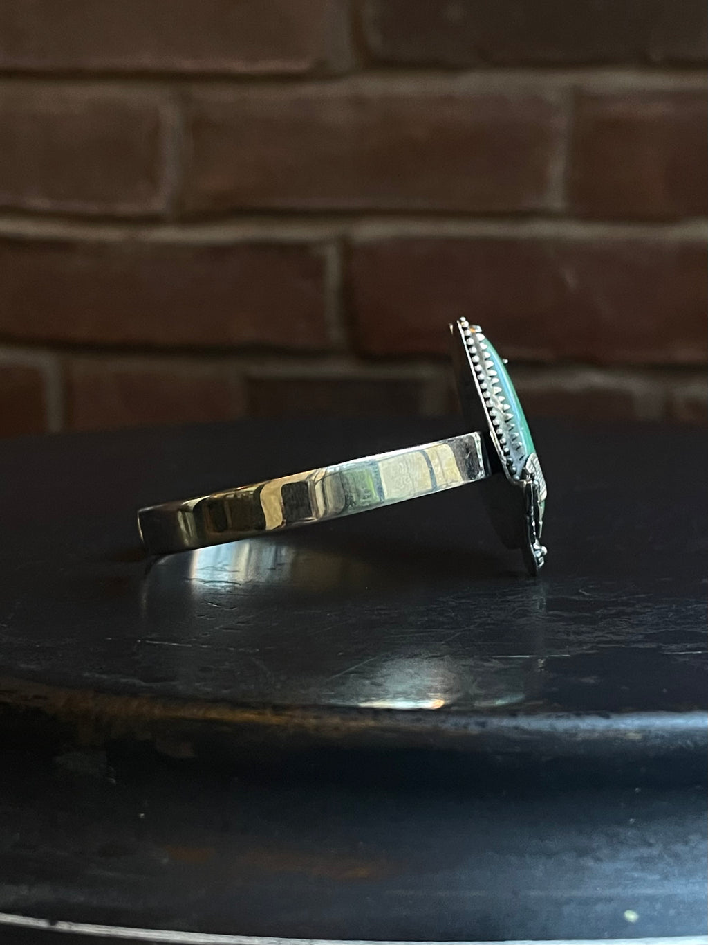 Kingman Turquoise Floral Butterfly Cuff | 925 Sterling Silver E490