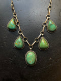 Kingman Turquoise Lariat Necklace | 925 Sterling Silver G612