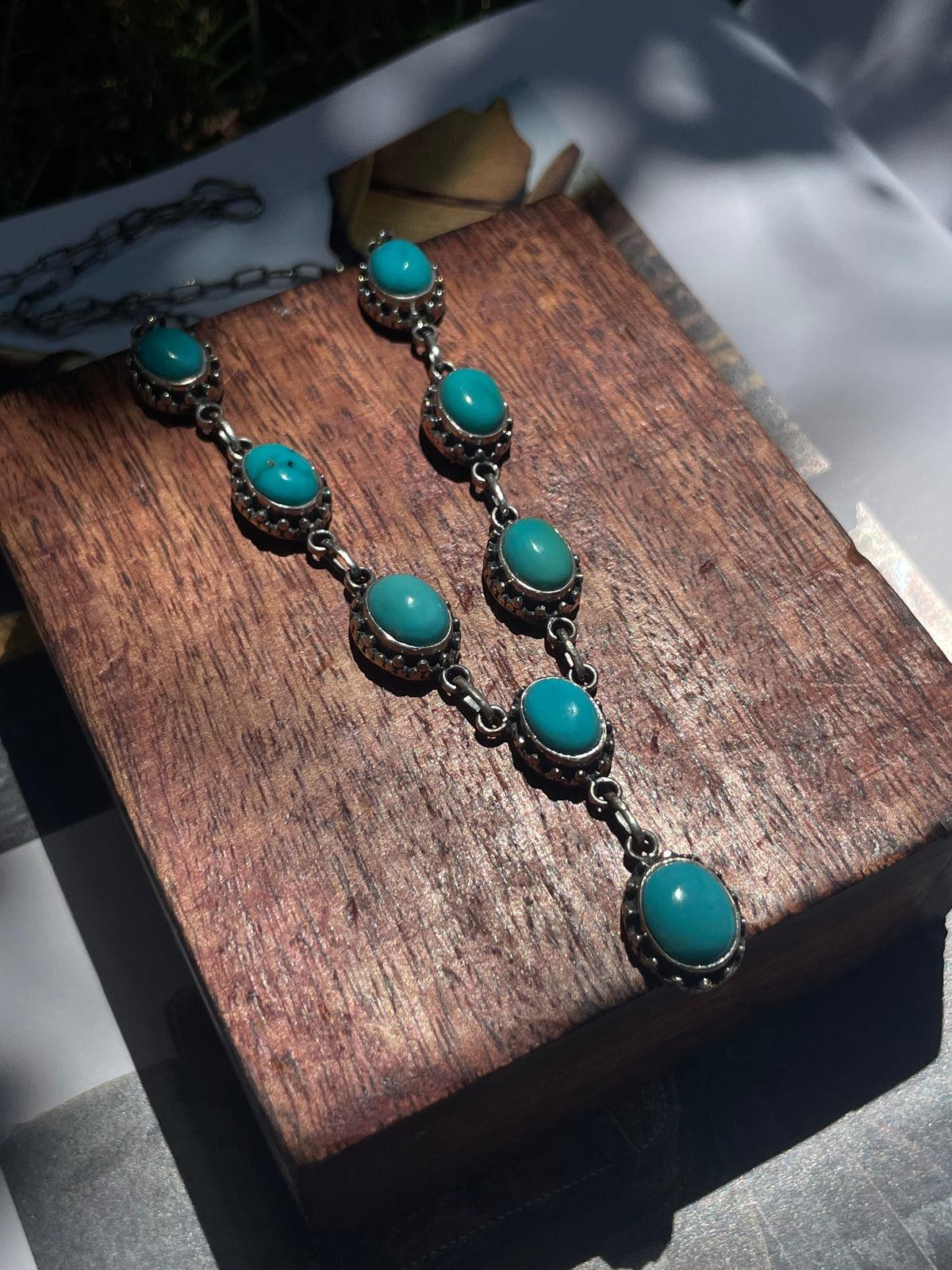 Turquoise Drop Necklace | 925 Sterling Silver D252