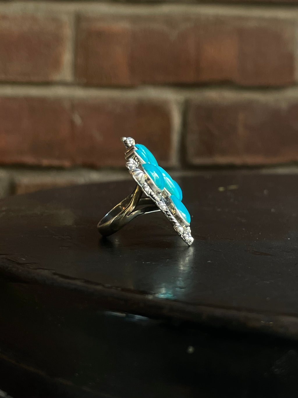 Kingman Turquoise Butterfly Ring Size 6 | 925 Sterling Silver G576
