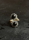 Black Onyx Bypass Ring Size 8 | 925 Sterling Silver Southwest E144