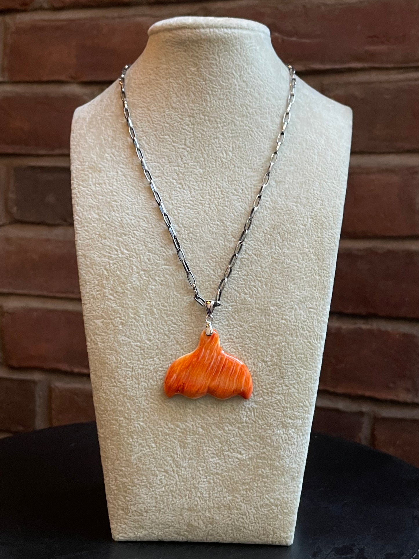 Spiny Oyster Whale Tail Pendant | 925 Sterling Silver E274