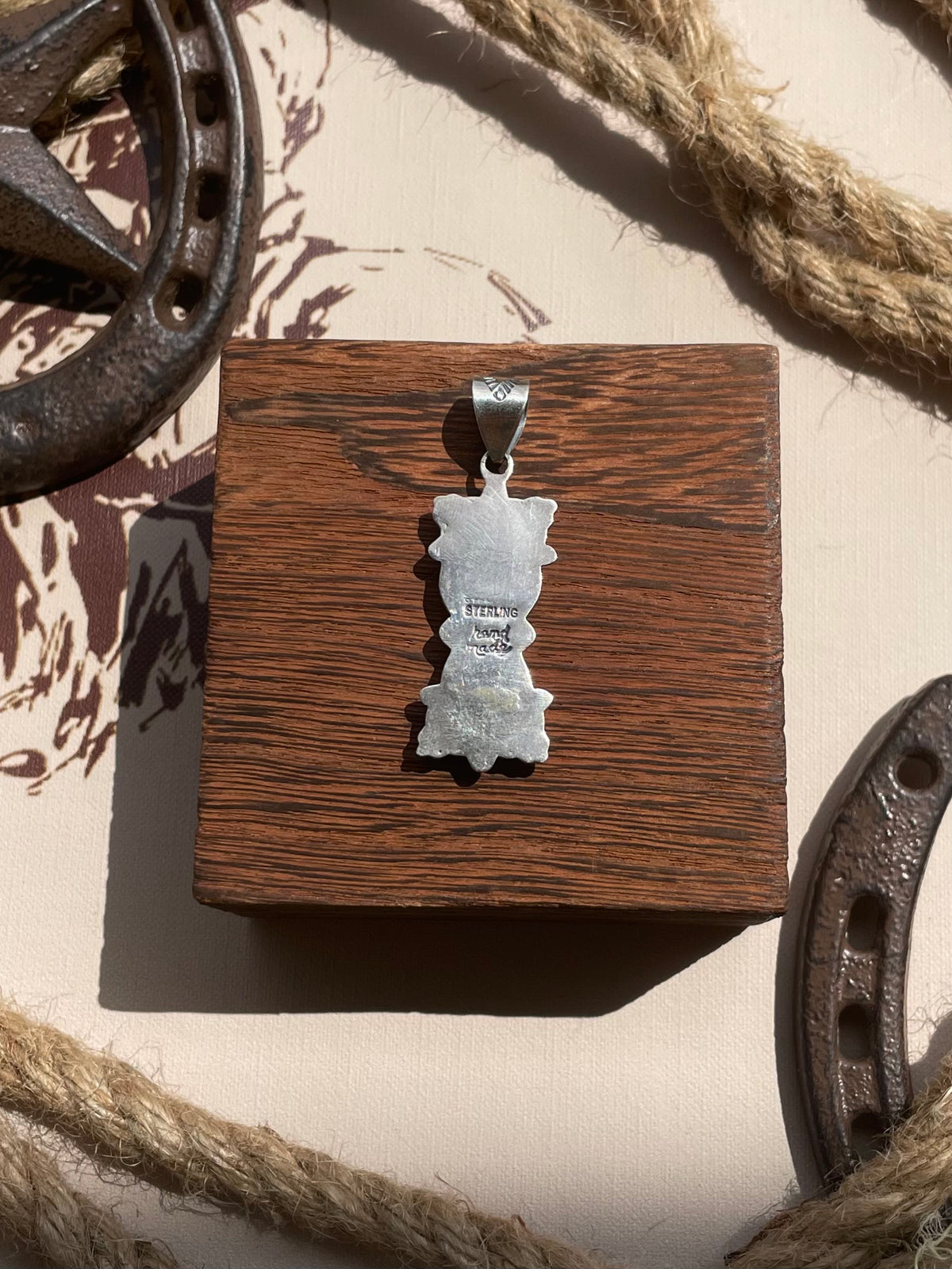 Turquoise Double Stone Pendant | 925 Sterling Silver G683