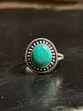 Kingman Turquoise Ring Size 9 | 925 Sterling Silver E730