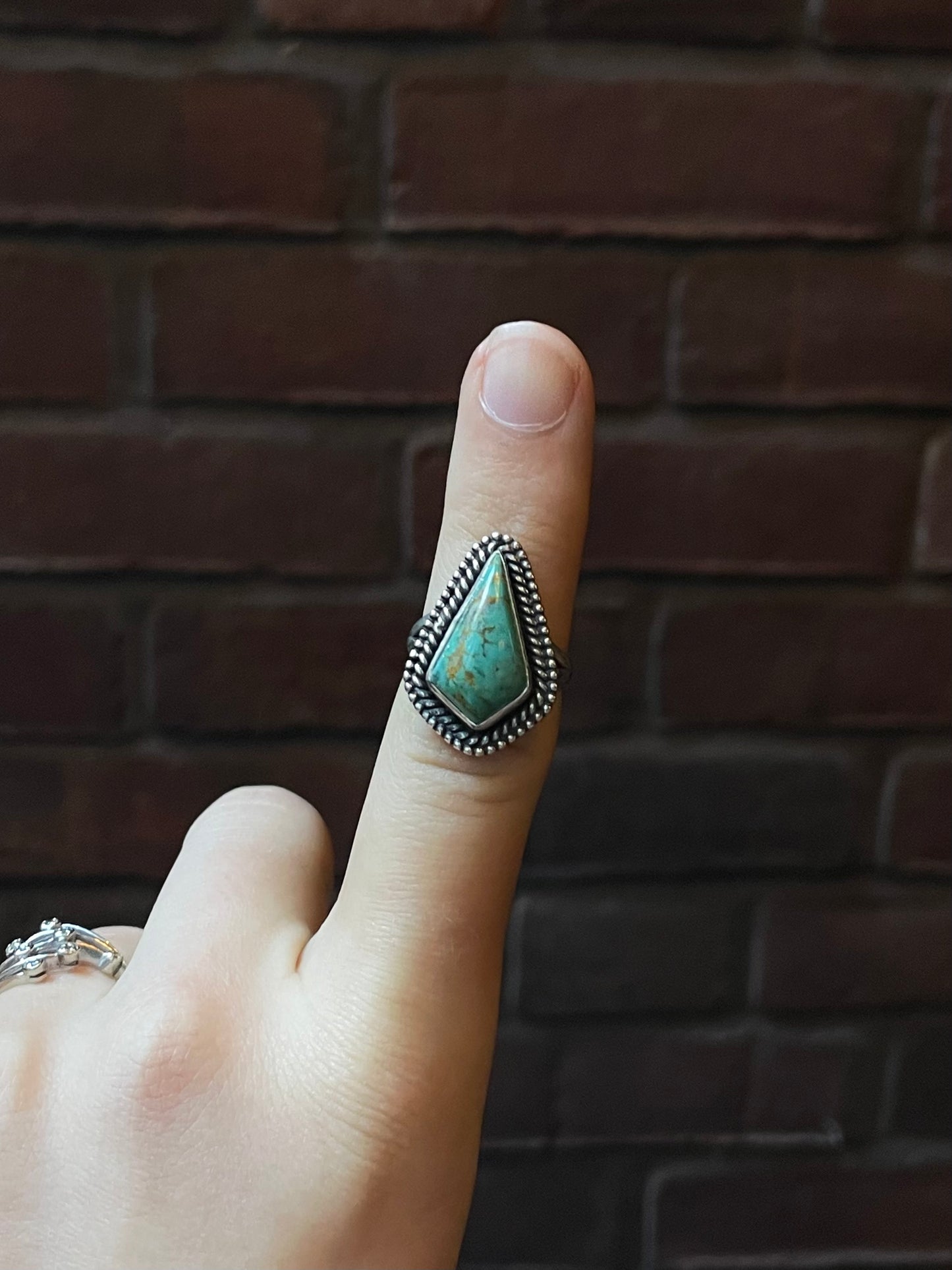 Kingman Turquoise Ring | Sterling Silver | Size 7 | A761