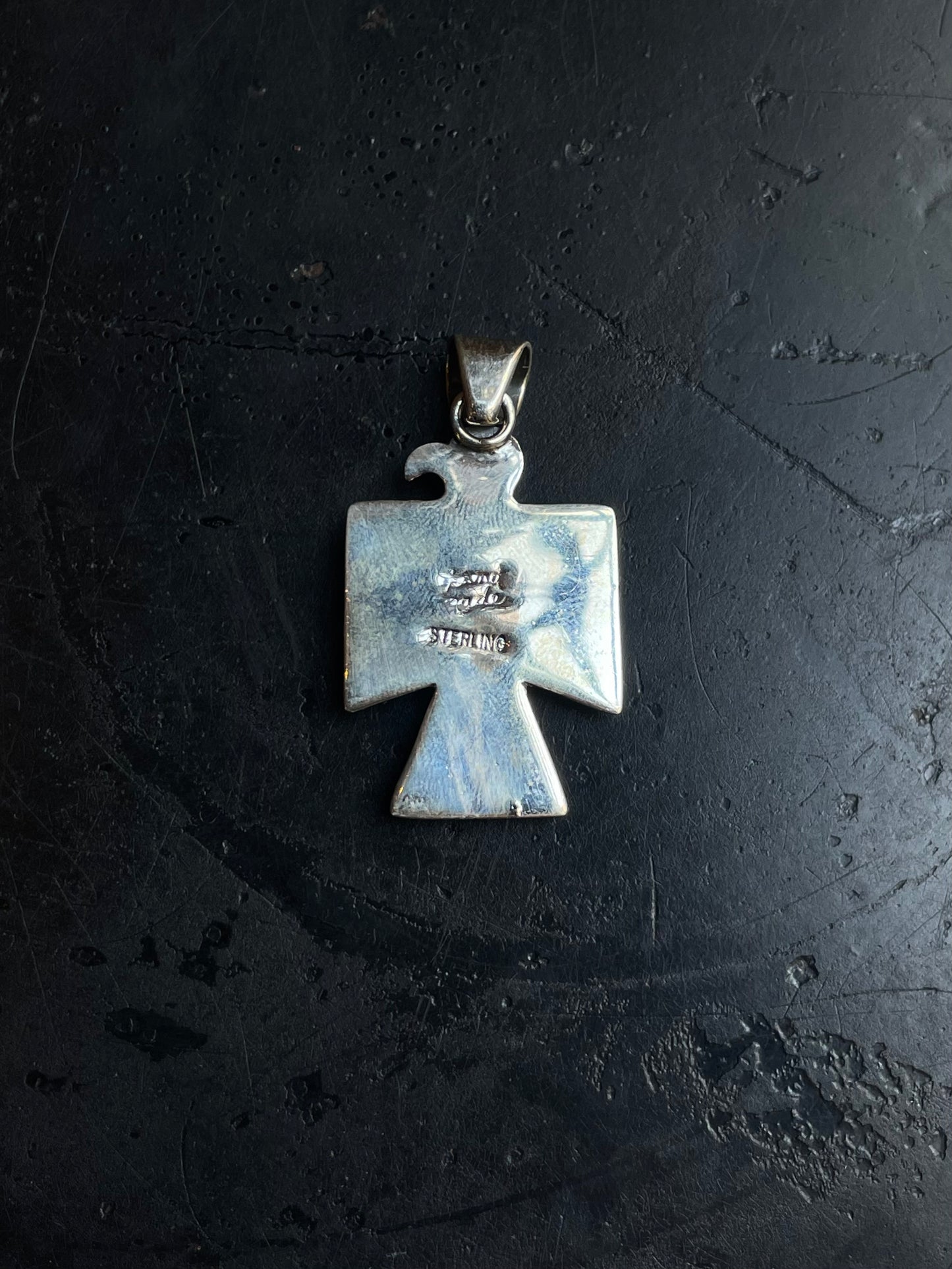 Turquoise Thunderbird Pendant | 925 Sterling Silver E241