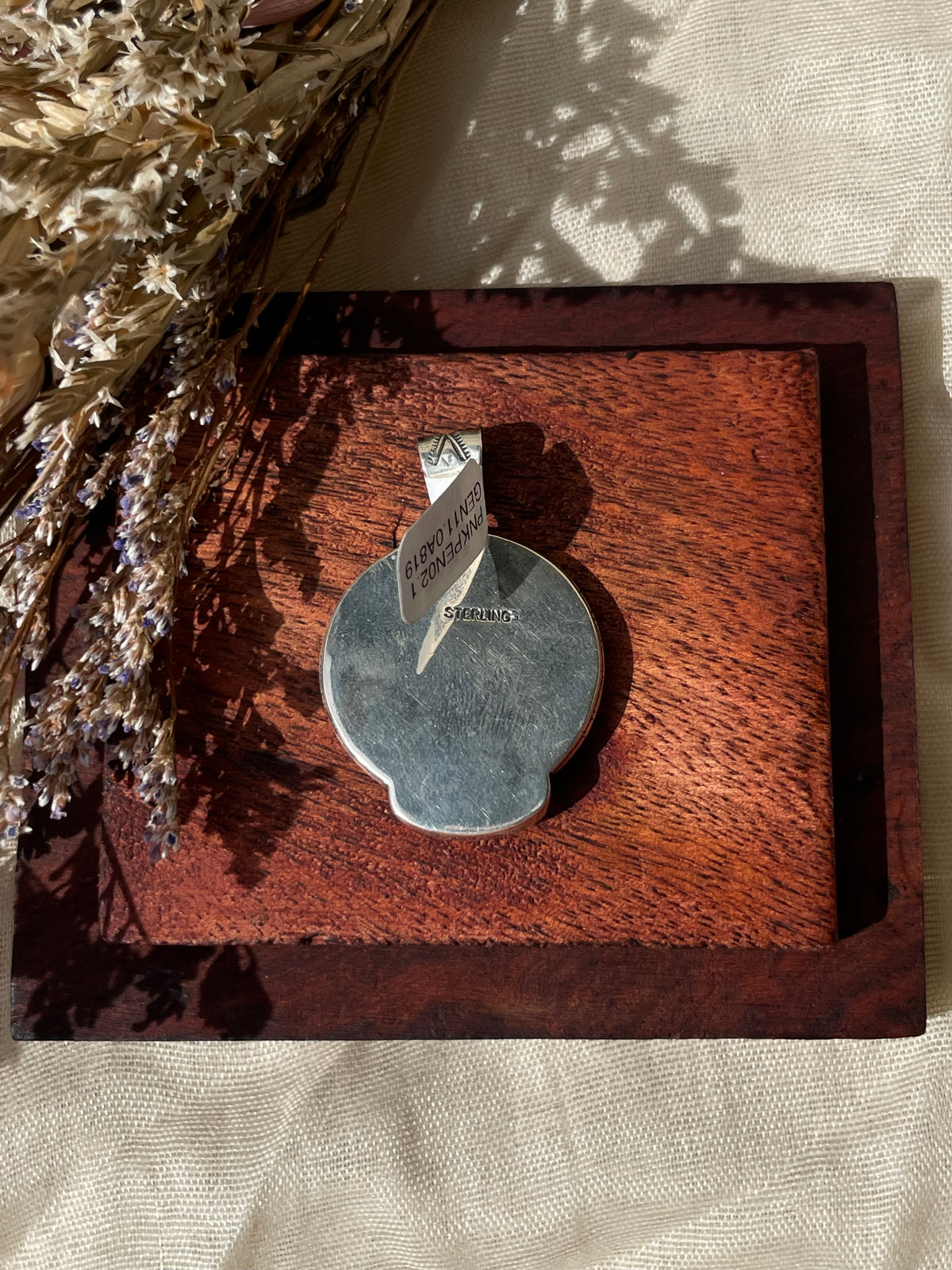 Pink Conch Elephant Moon Pendant | 925 Sterling Silver D331