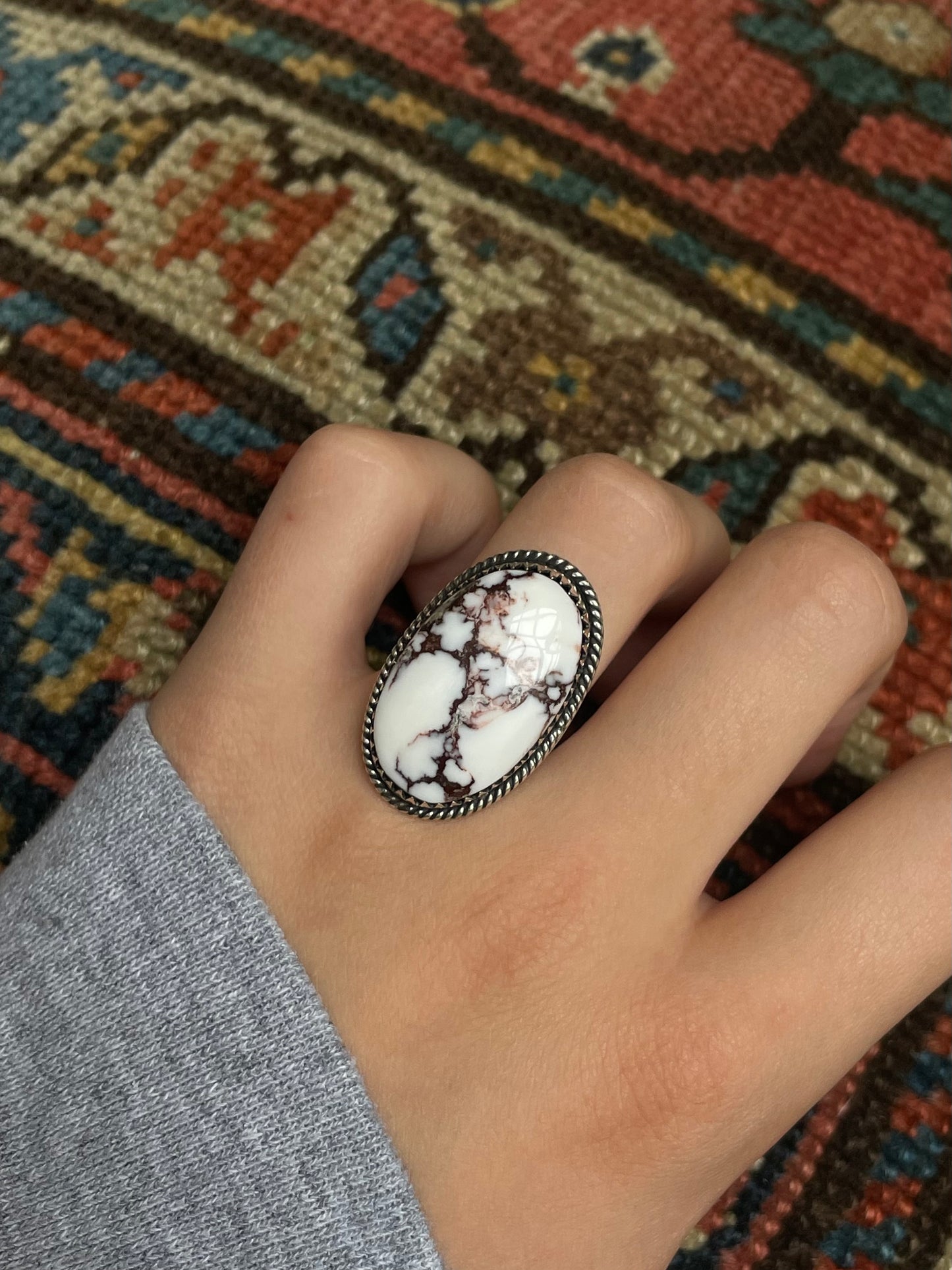 Wild Horse Ring | Sterling Silver 925 | Size 7 C588