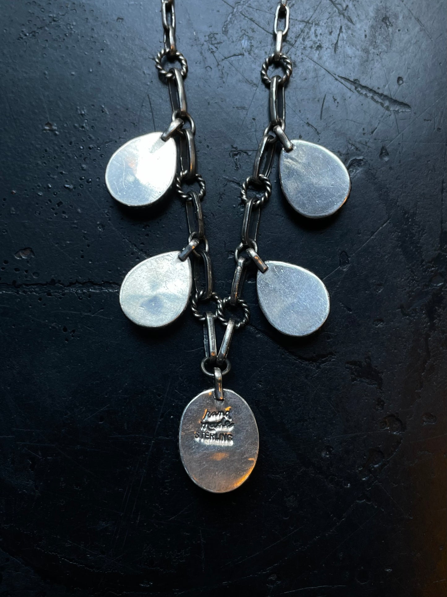 Pink Conch Lariat Necklace | 925 Sterling Silver E341