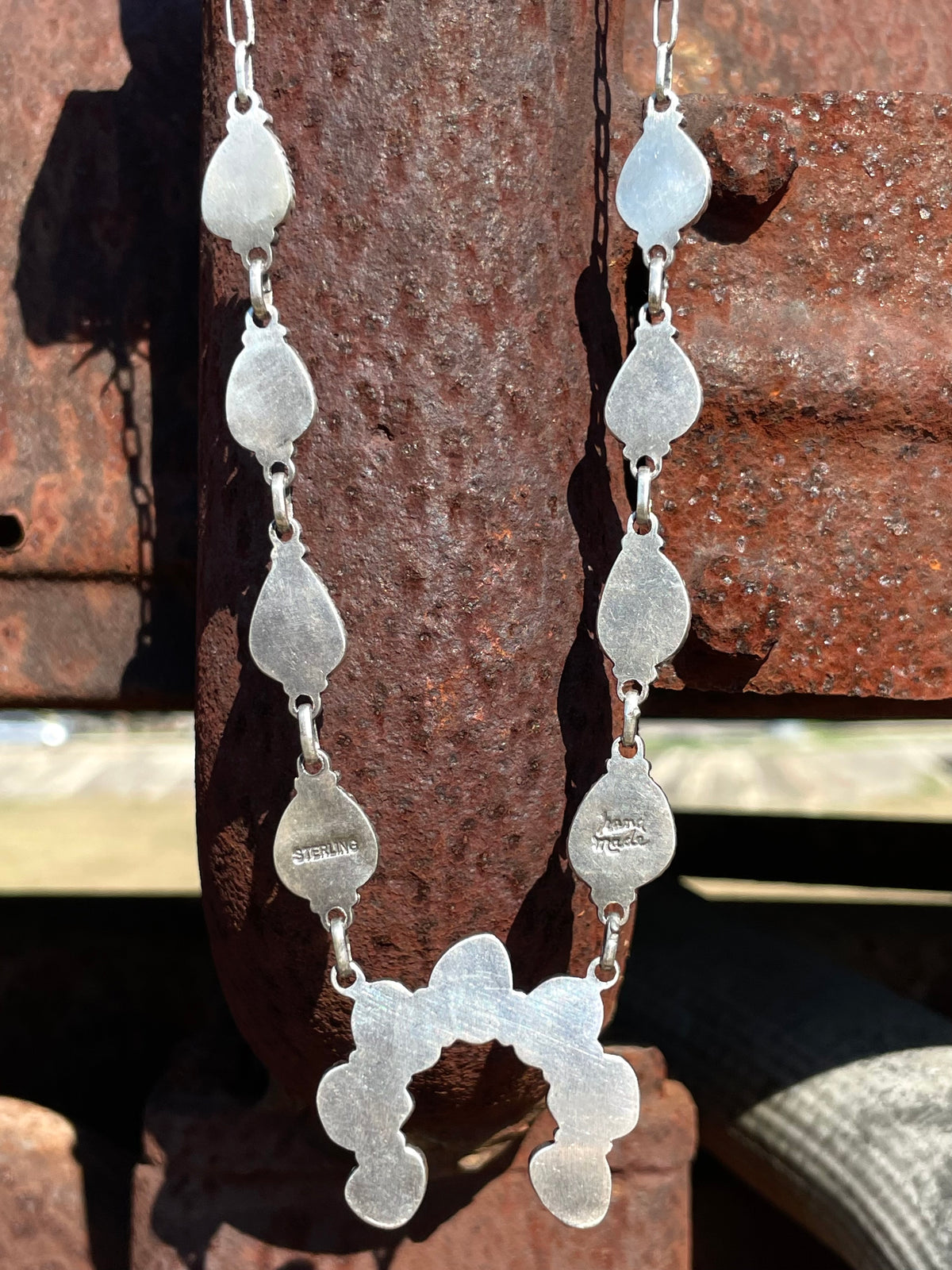 Kingman Turquoise Naja Necklace | 925 Sterling Silver G399