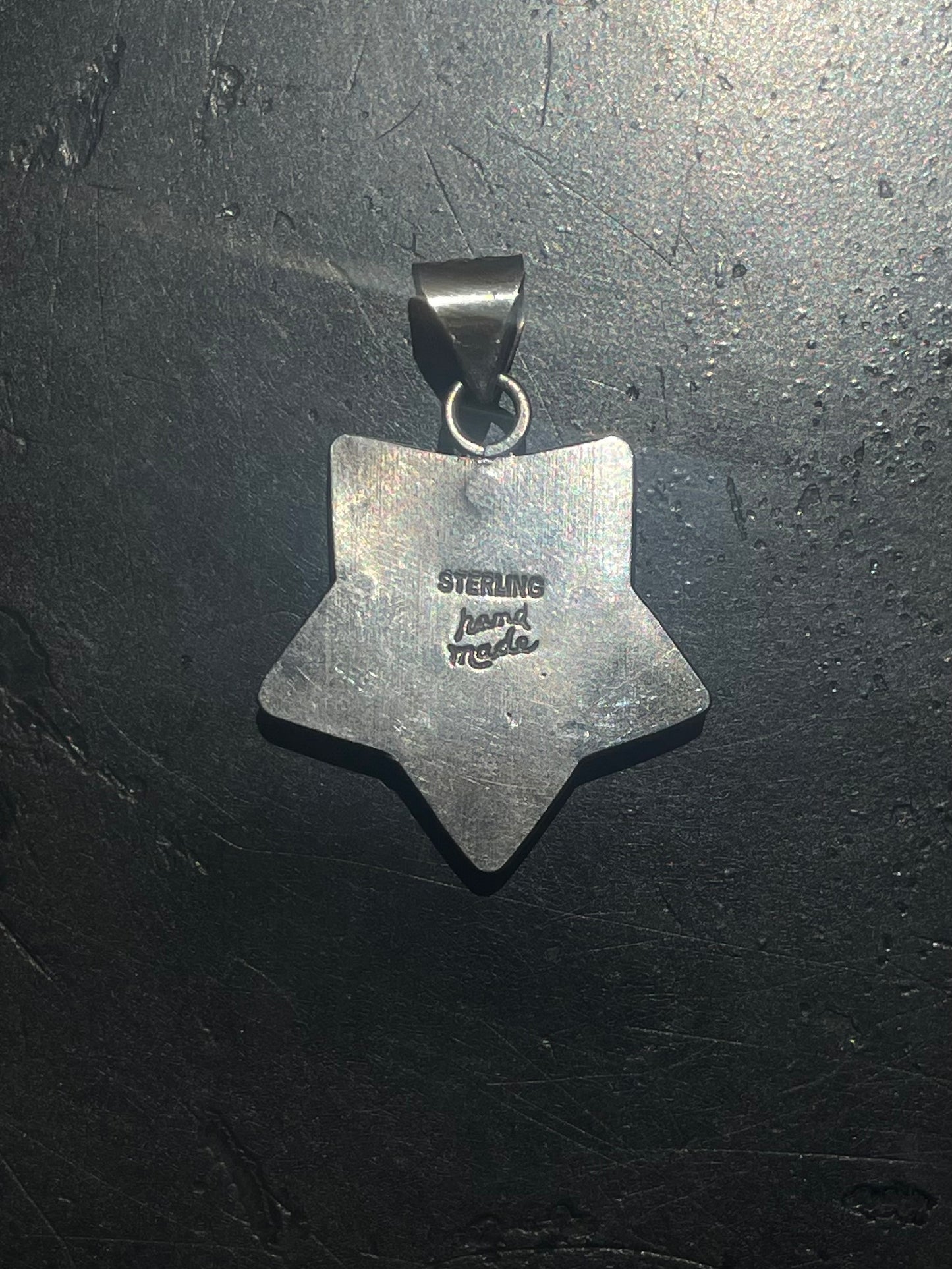 Kingman Turquoise Star Pendant | Sterling Silver G423
