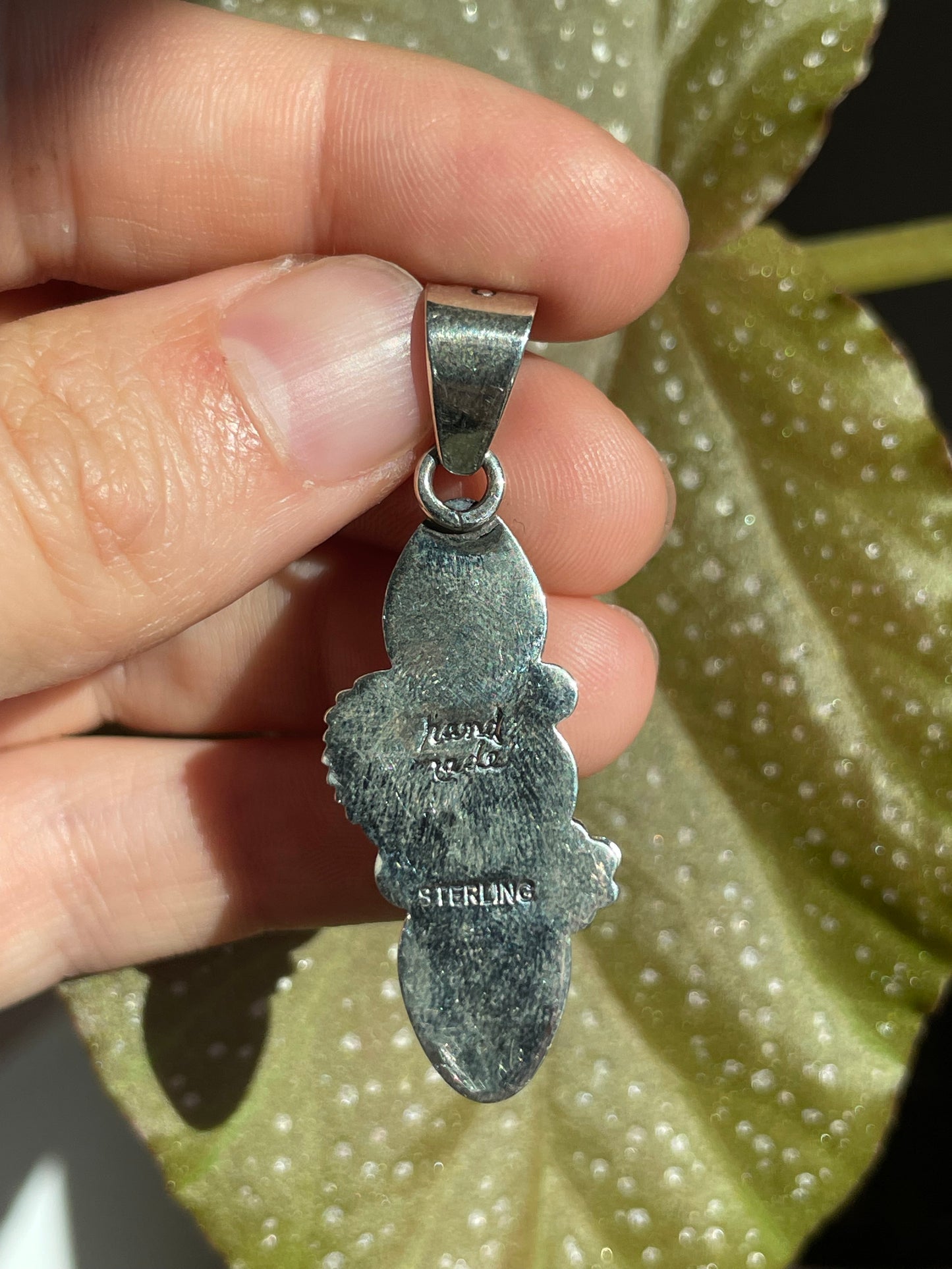 Turquoise 3 Stone Pendant | Sterling Silver 925 B849