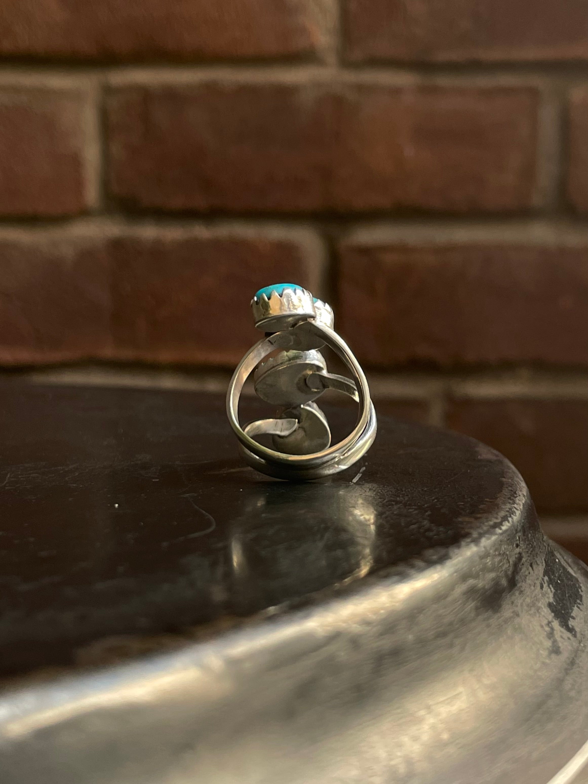 Kingman Turquoise Ring Size 7.5 | 925 Sterling Silver G589