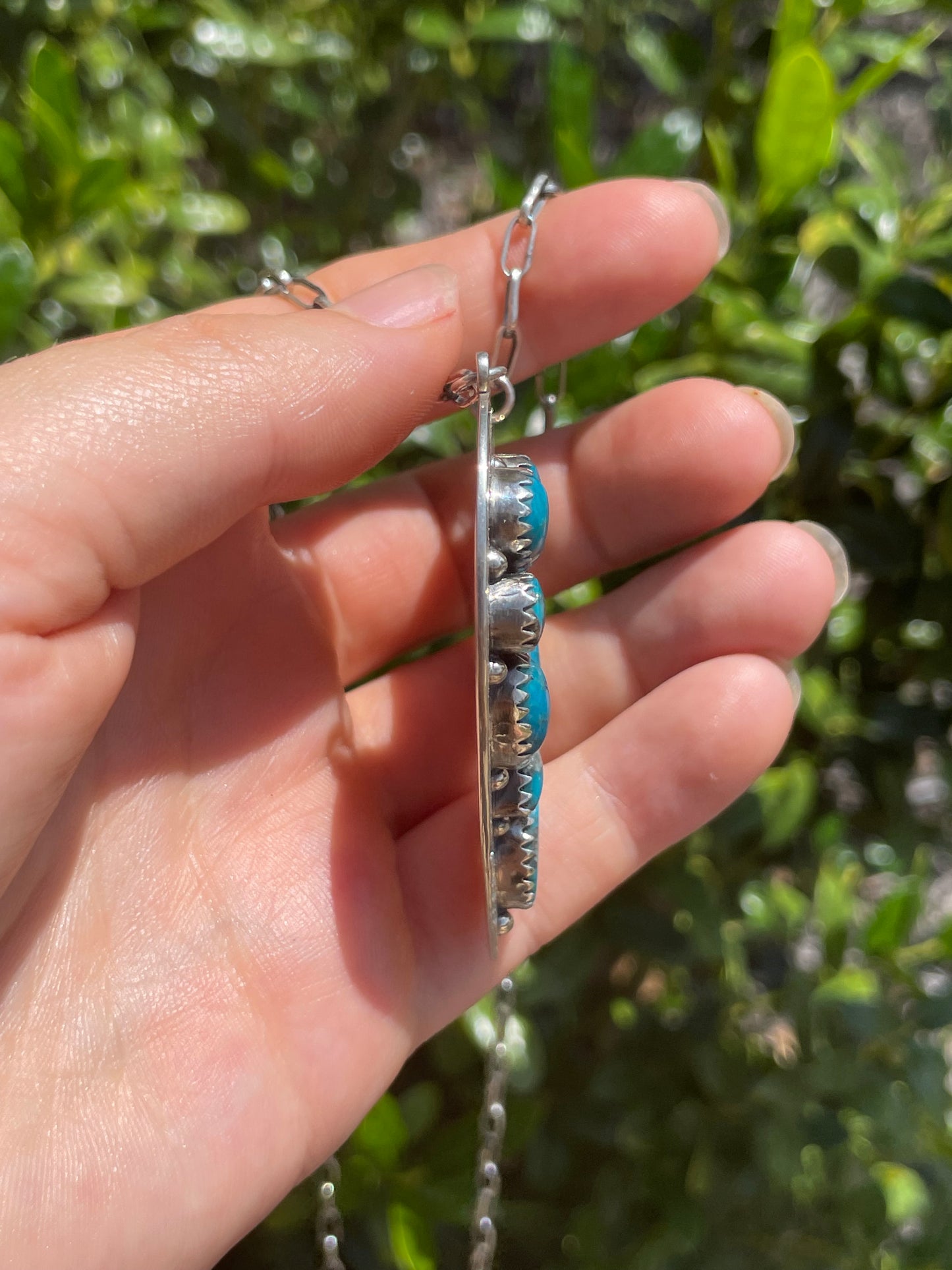 Turquoise Heart Necklace | 925 Sterling Silver D160