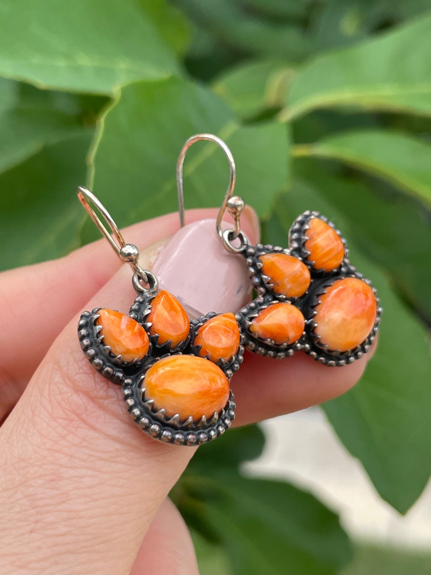 Spiny Oyster Hook Earrings | 925 Sterling Silver D196
