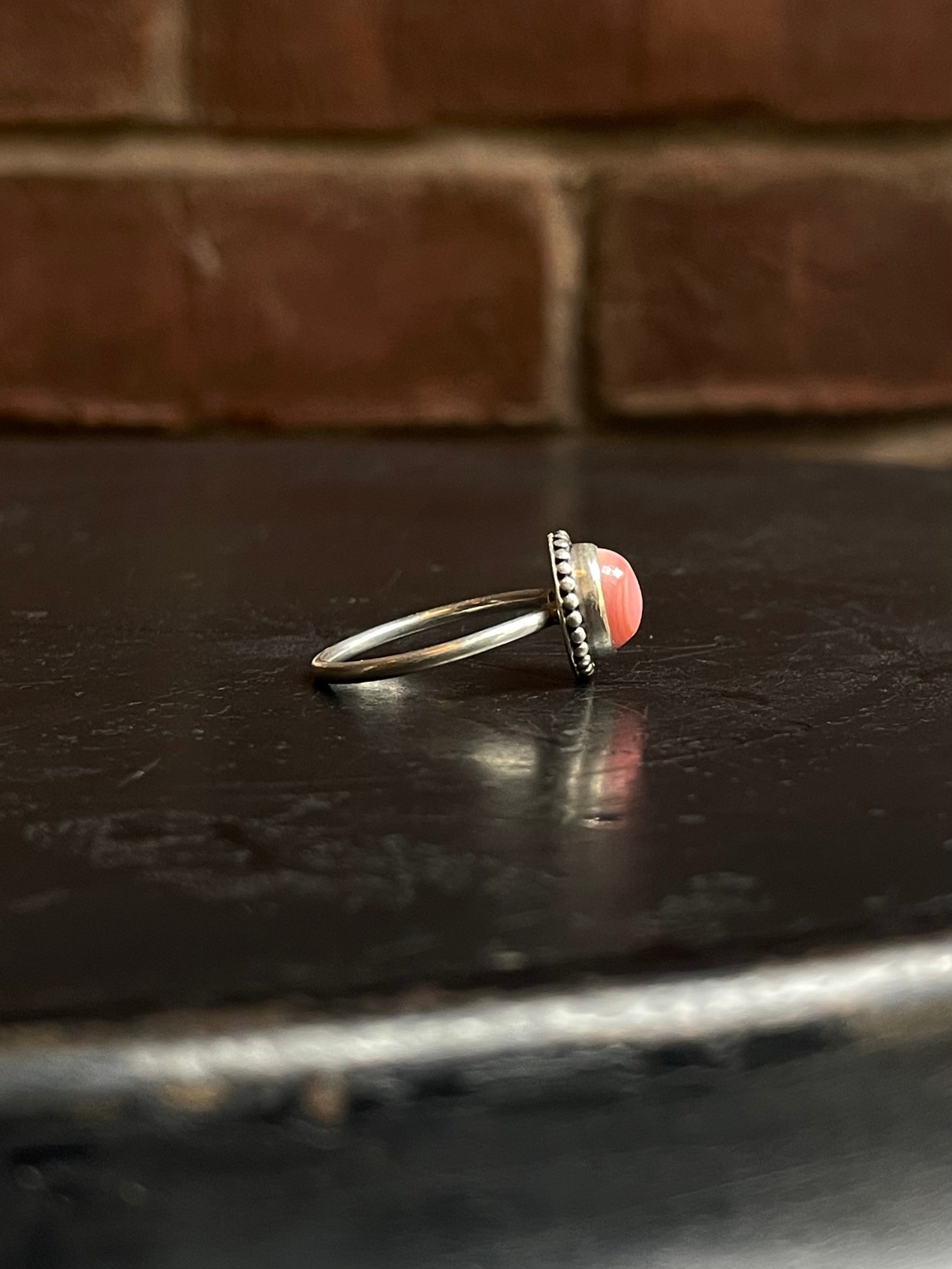 Pink Conch Ring Size 6.75 | 925 Sterling Silver G157