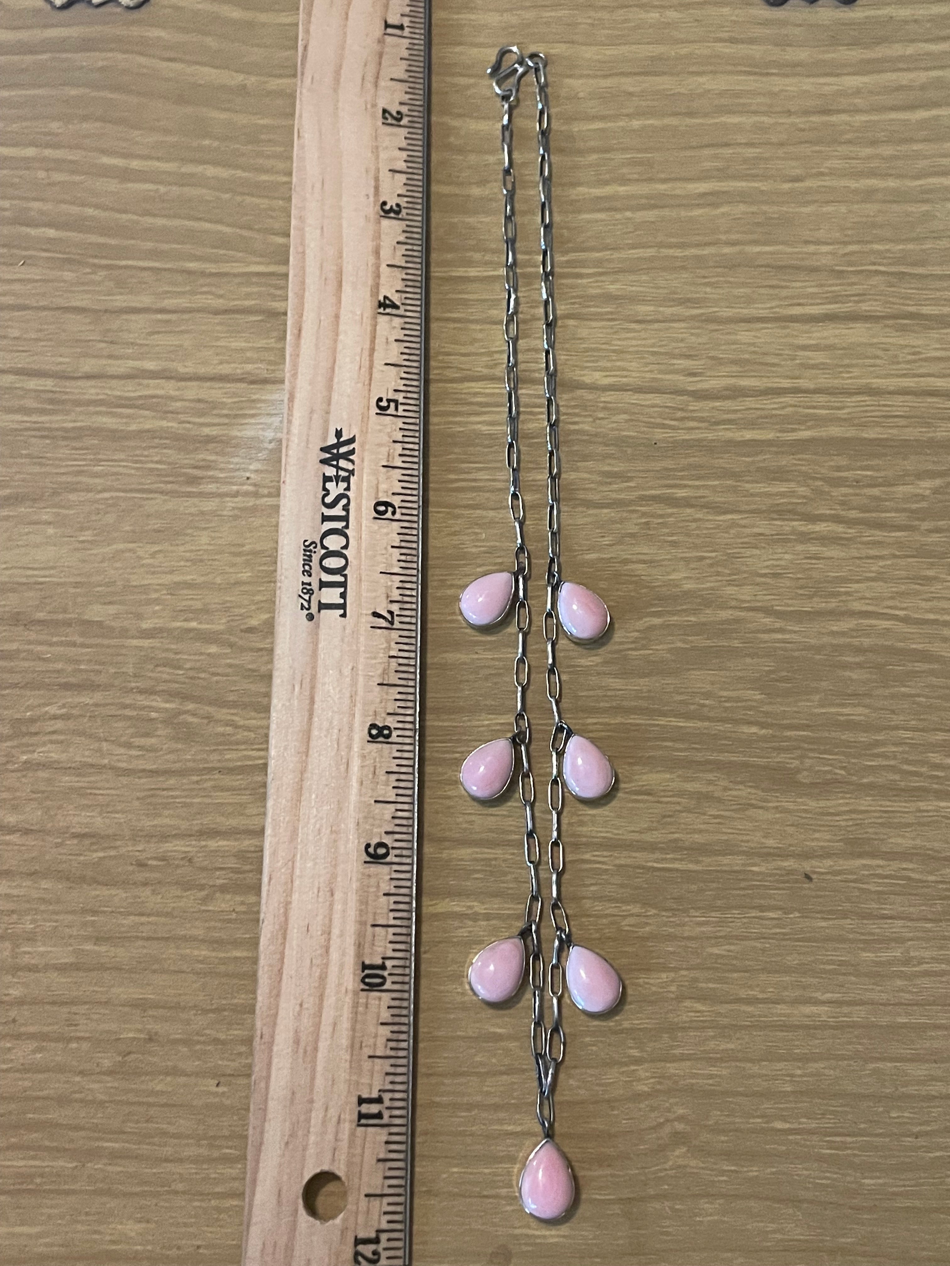 Pink Conch Necklace | 925 Sterling Silver E983