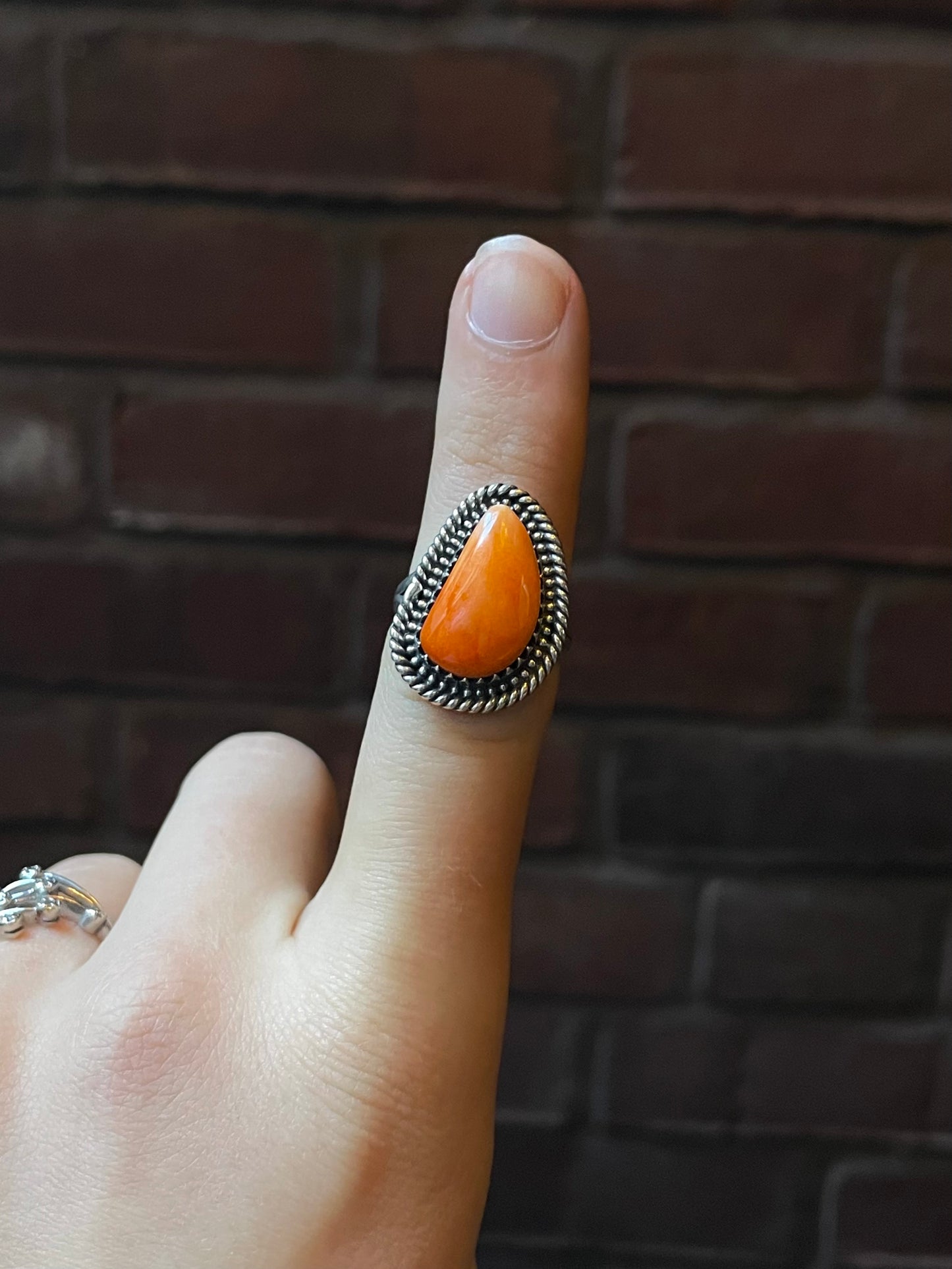 Spiny Oyster Ring | 925 Sterling Silver Size 7 E431