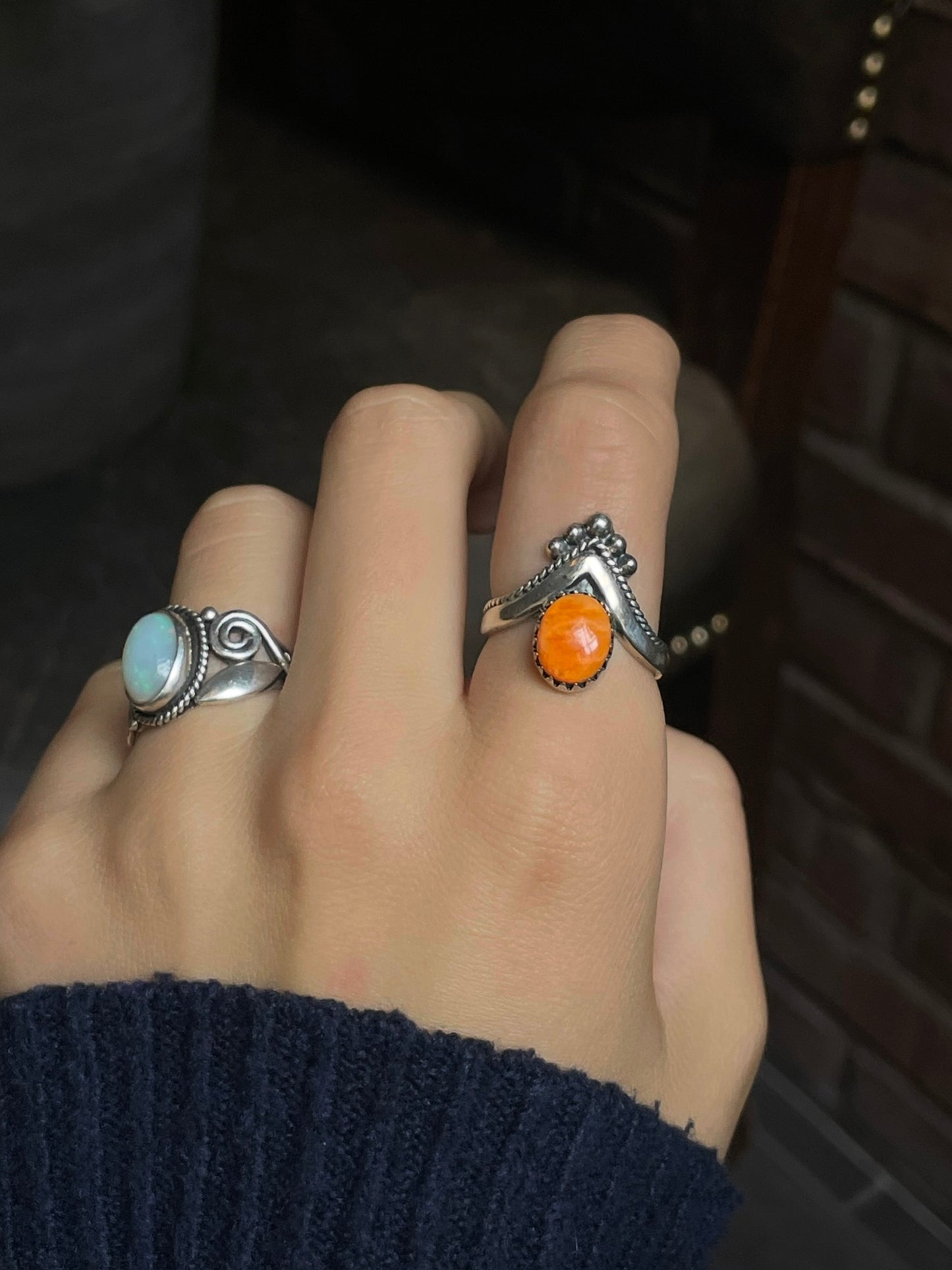 Spiny Oyster Ring Size 8.75 | 925 Sterling Silver G205