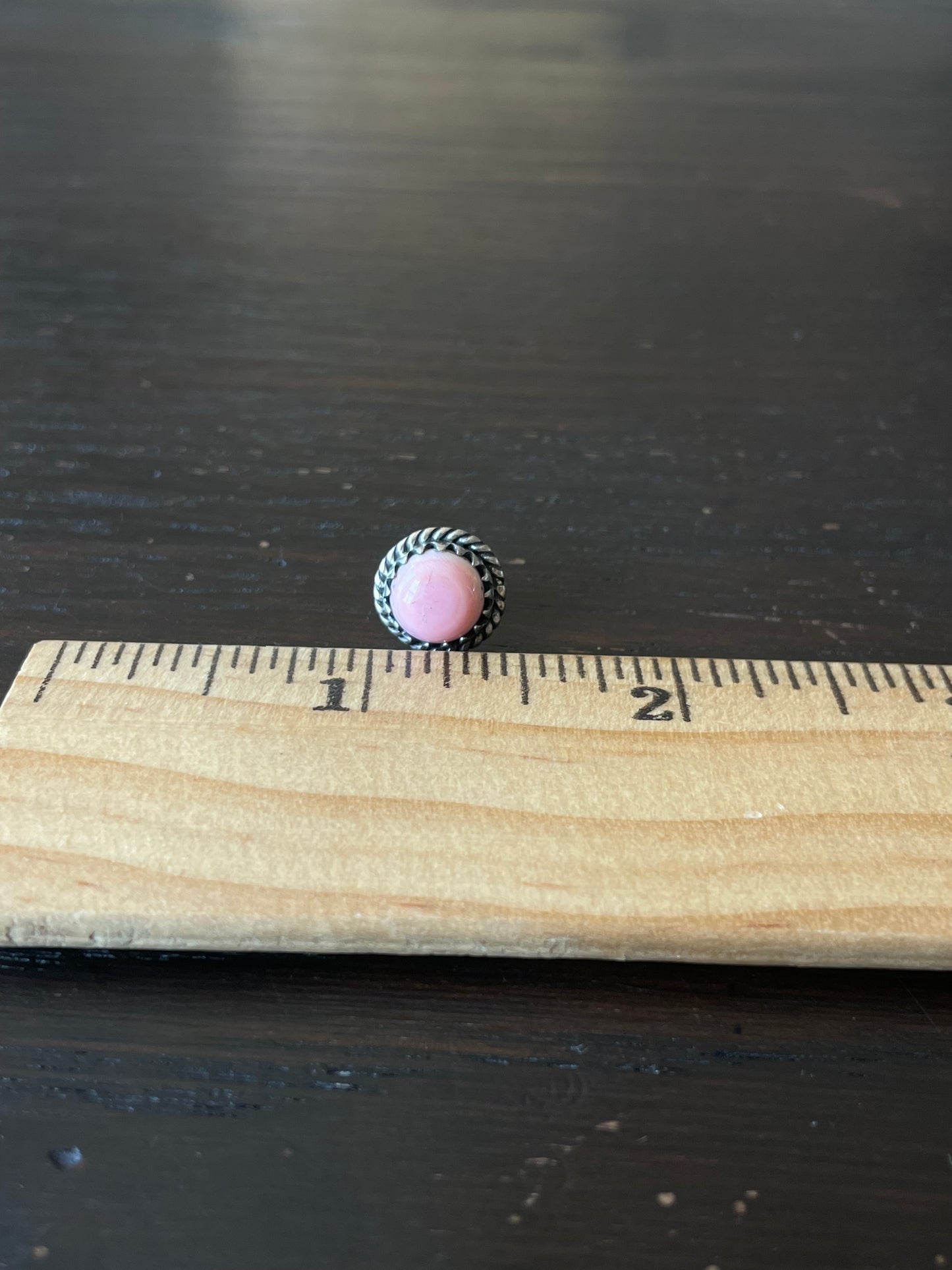 Pink Conch Stud Earrings | 925 Sterling Silver E803