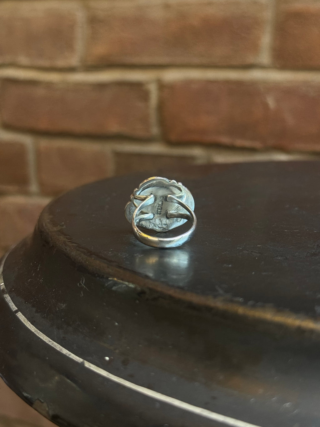 Pink Conch Feather Ring | Sterling Silver | Size 6 | C177