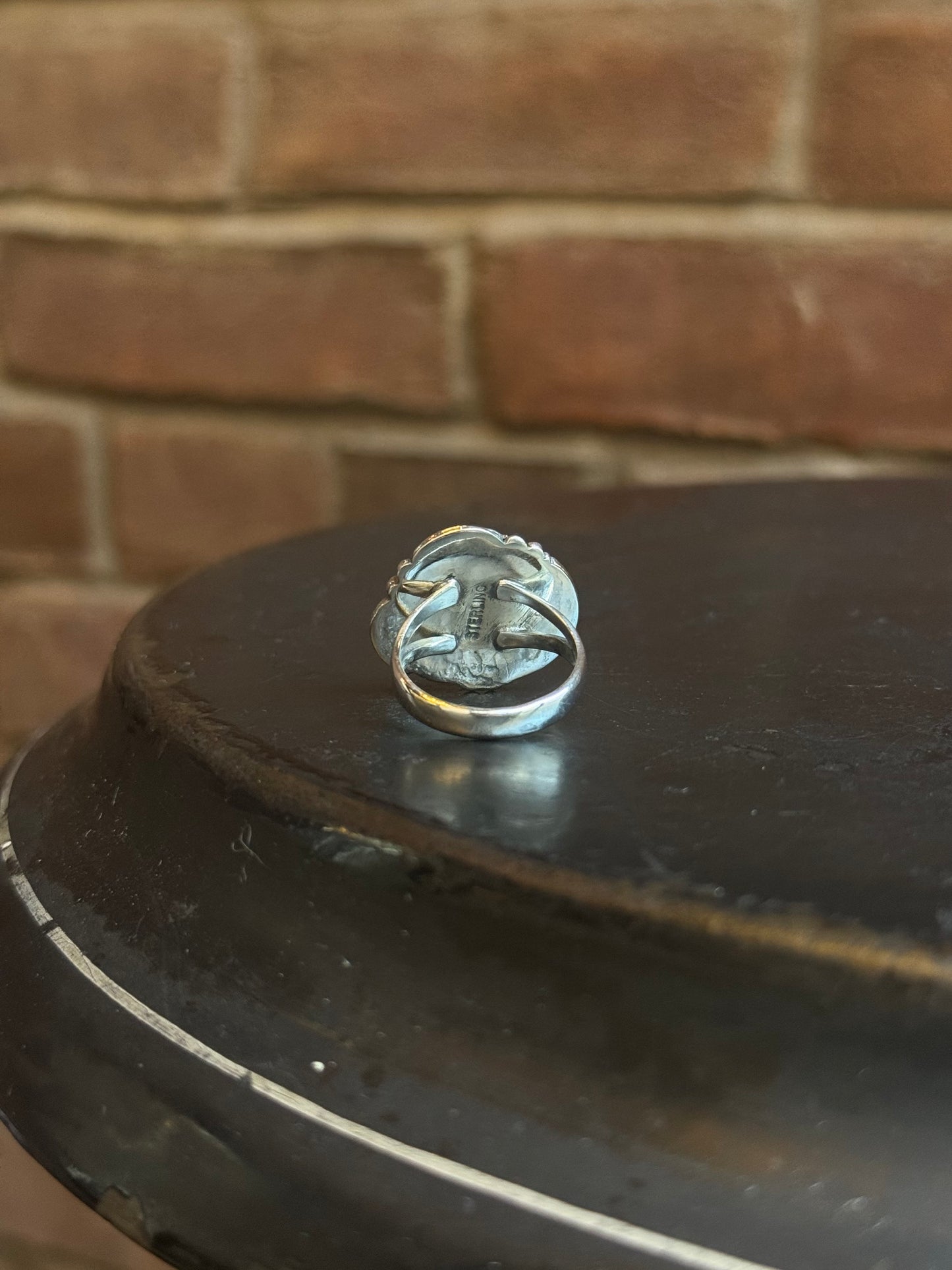 Pink Conch Feather Ring | Sterling Silver | Size 6 | C177