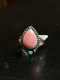 Pink Conch Ring Oval | Sterling Silver | Size 7 | A420