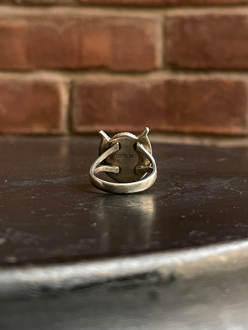 Kingman Turquoise Horse Shoe Ring Size 9 | 925 Sterling Silver G514