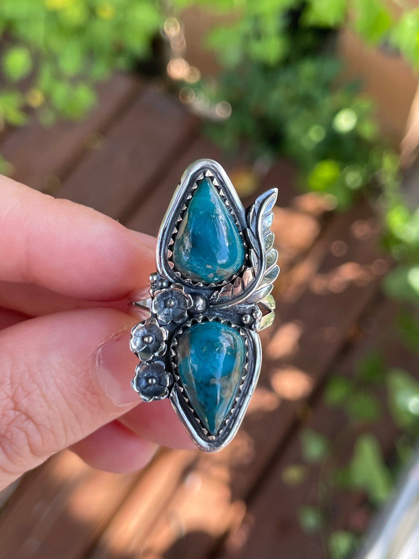 Chrysocolla Ring | 925 Sterling Silver Size 9 Y59